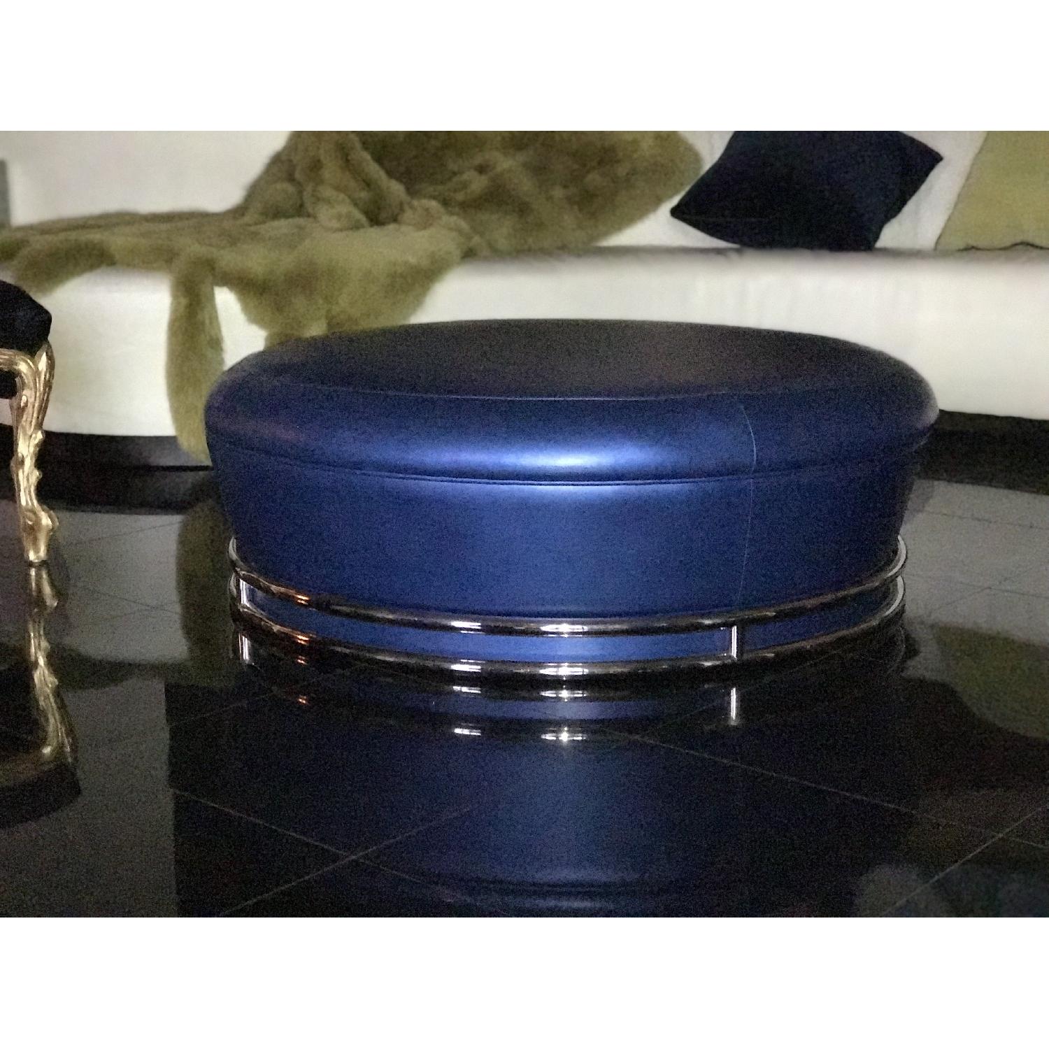 Donghia Leather Ottoman - image-3