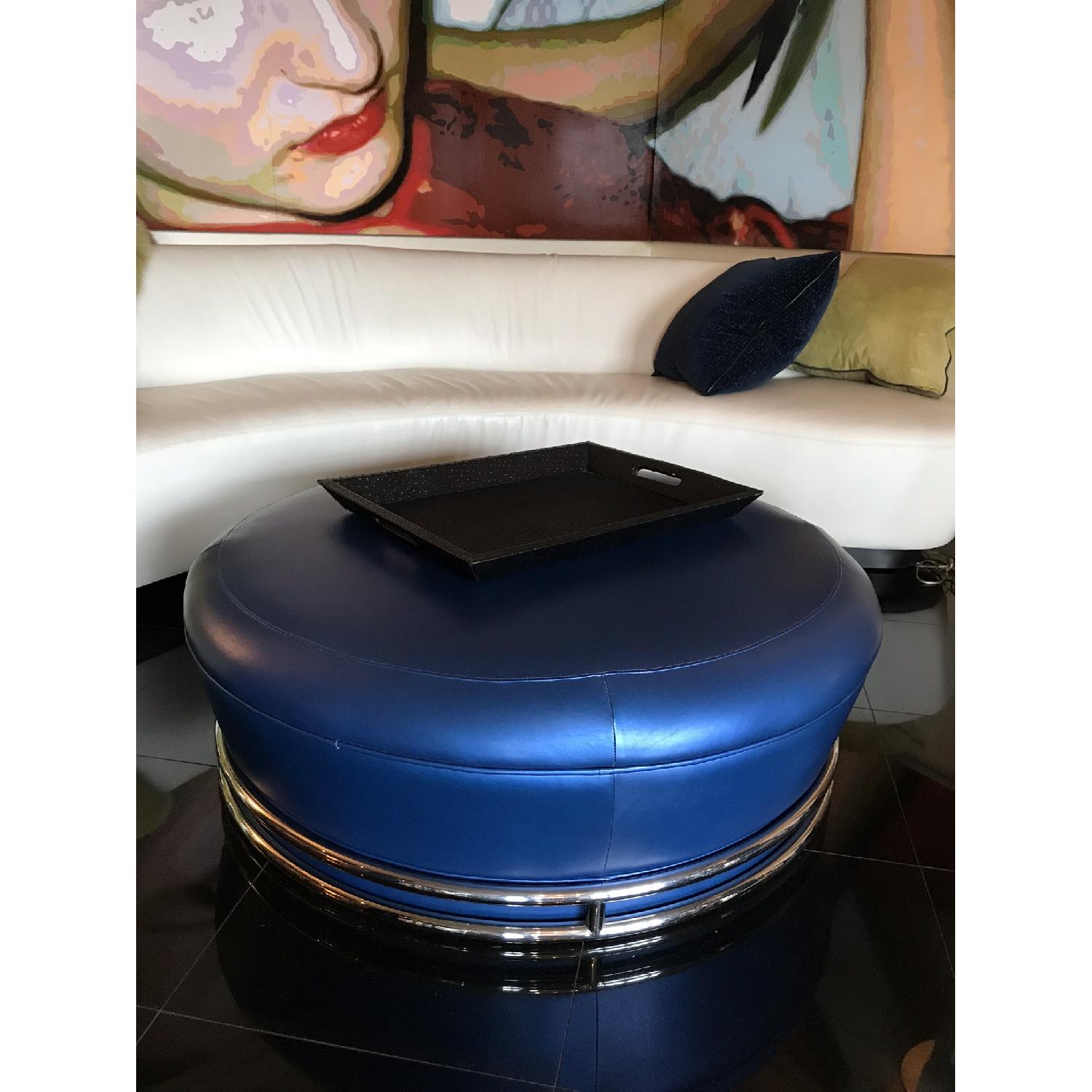 Donghia Leather Ottoman - image-4