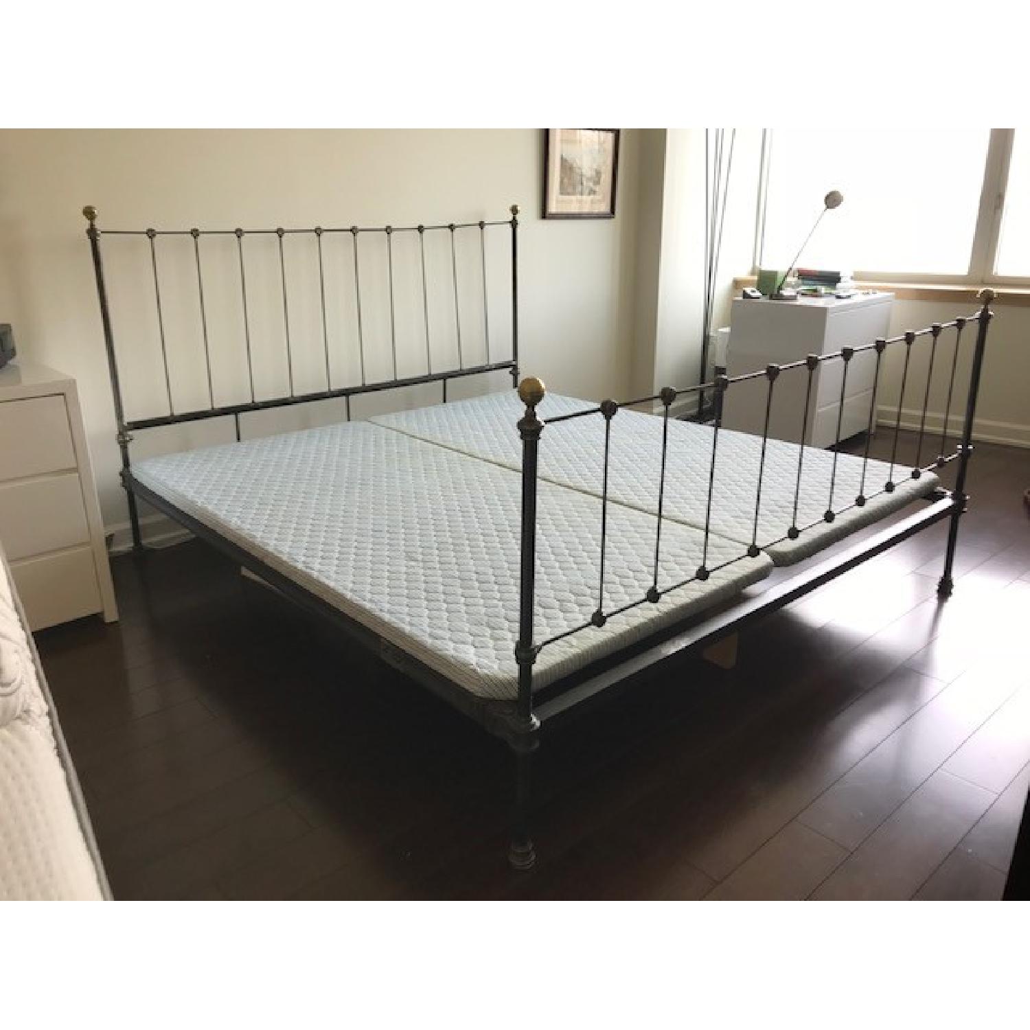 Alice's Antiques Cast Iron King Size Bed AptDeco