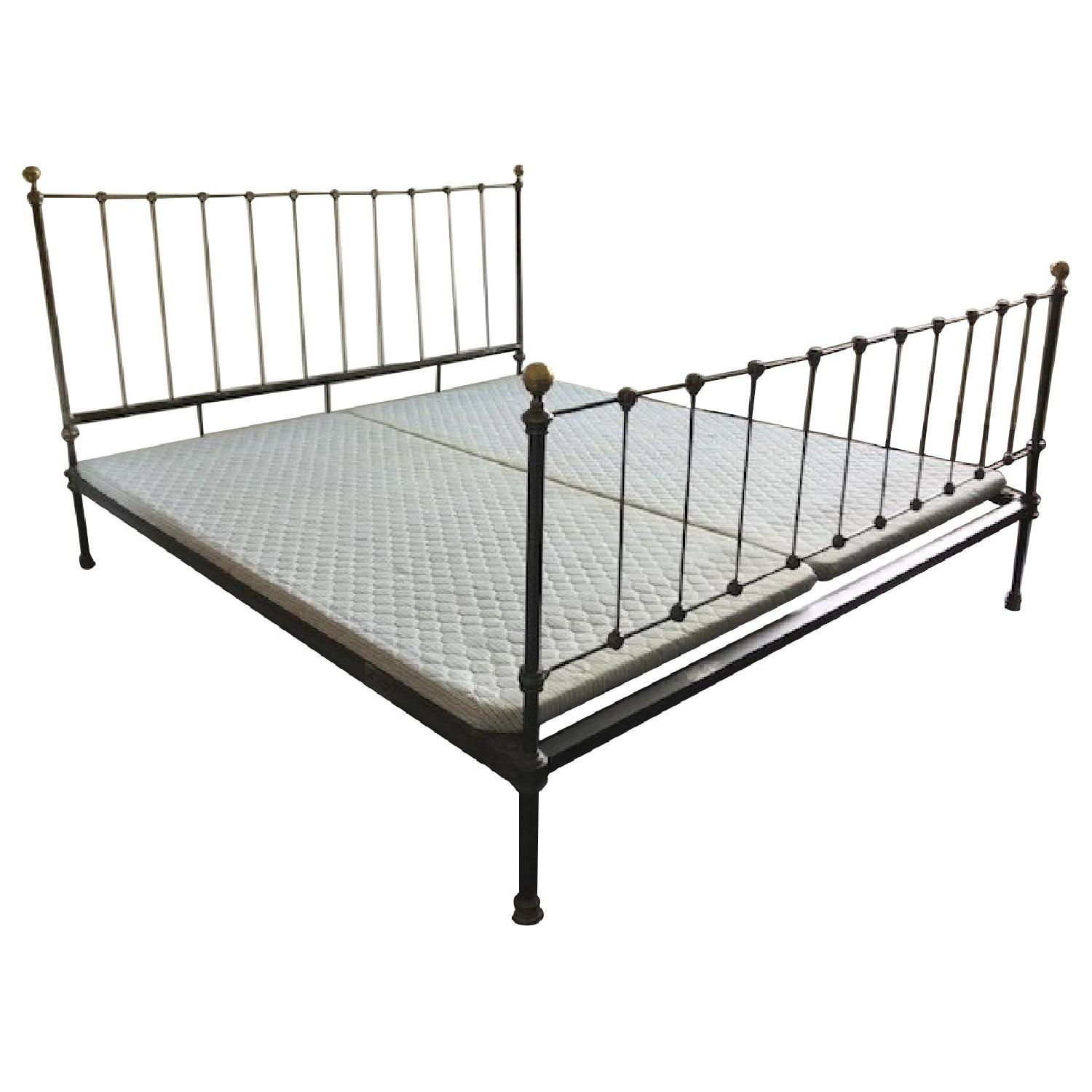 Alice's Antiques Cast Iron King Size Bed AptDeco