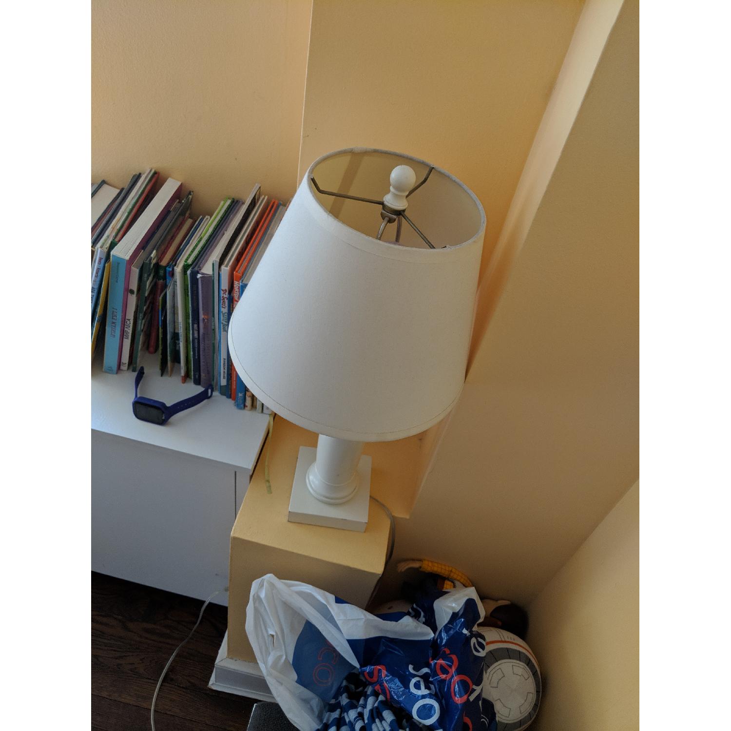 Pottery Barn White Table Lamp - image-2