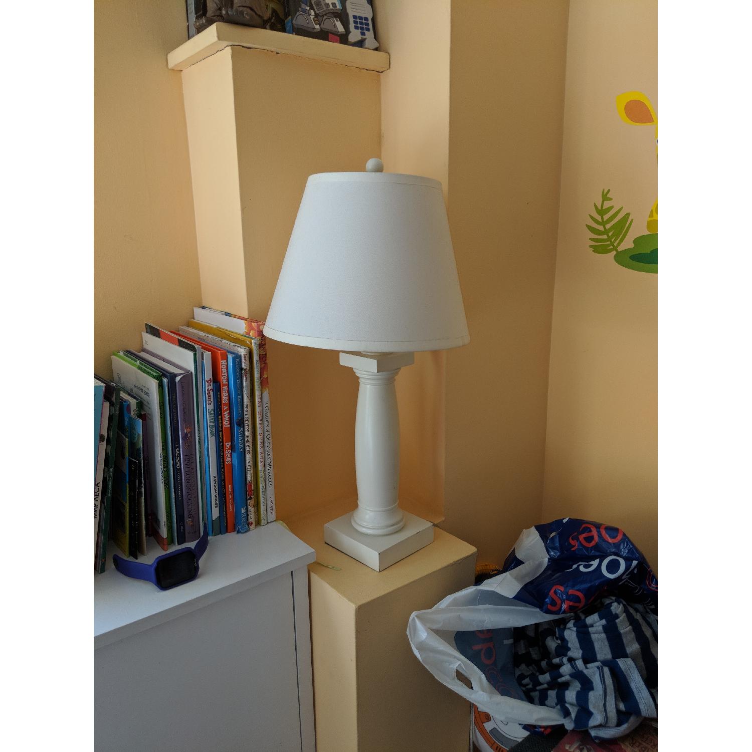 Pottery Barn White Table Lamp - image-3