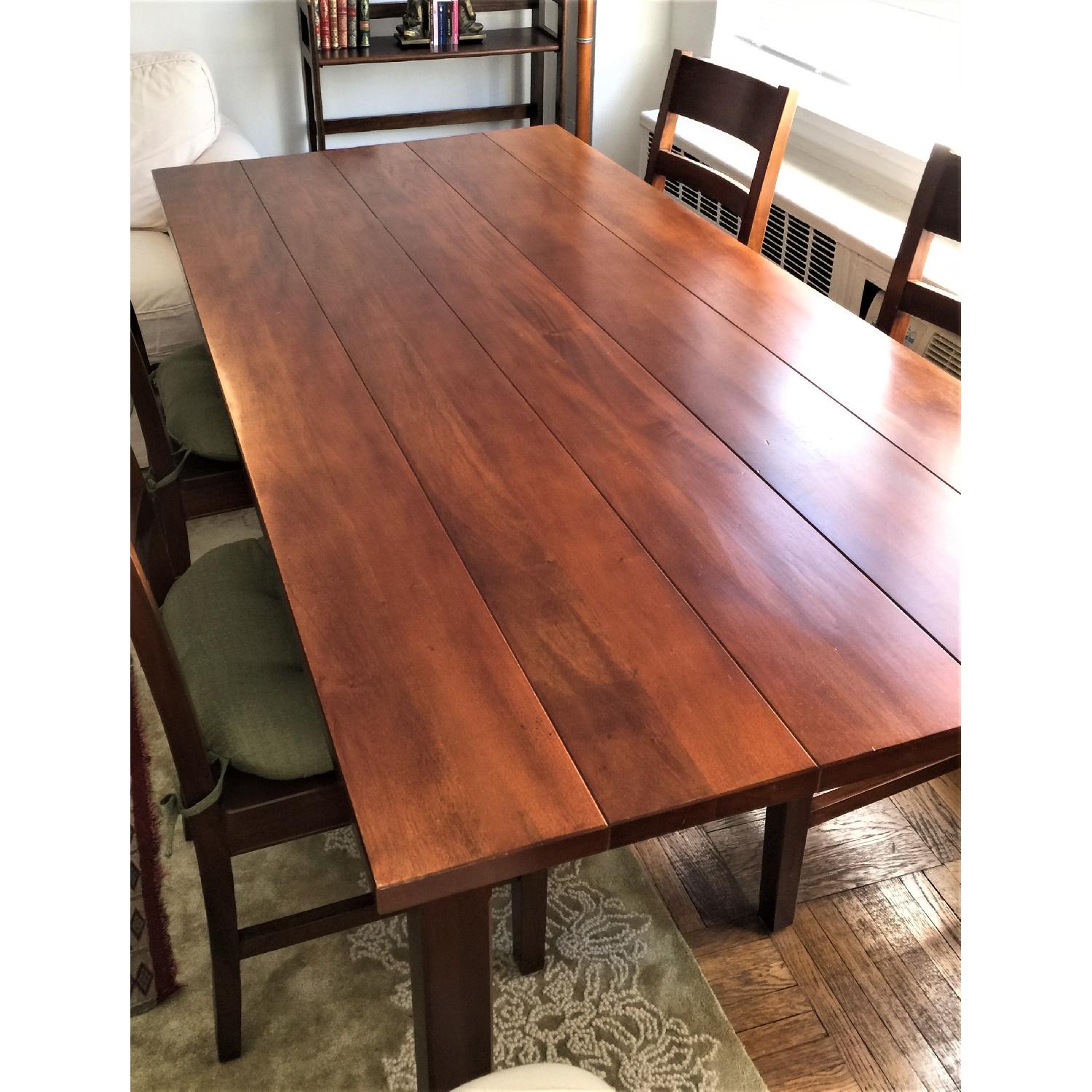 Crate & Barrel Italian Dining Table w/ 4 Chairs - image-3