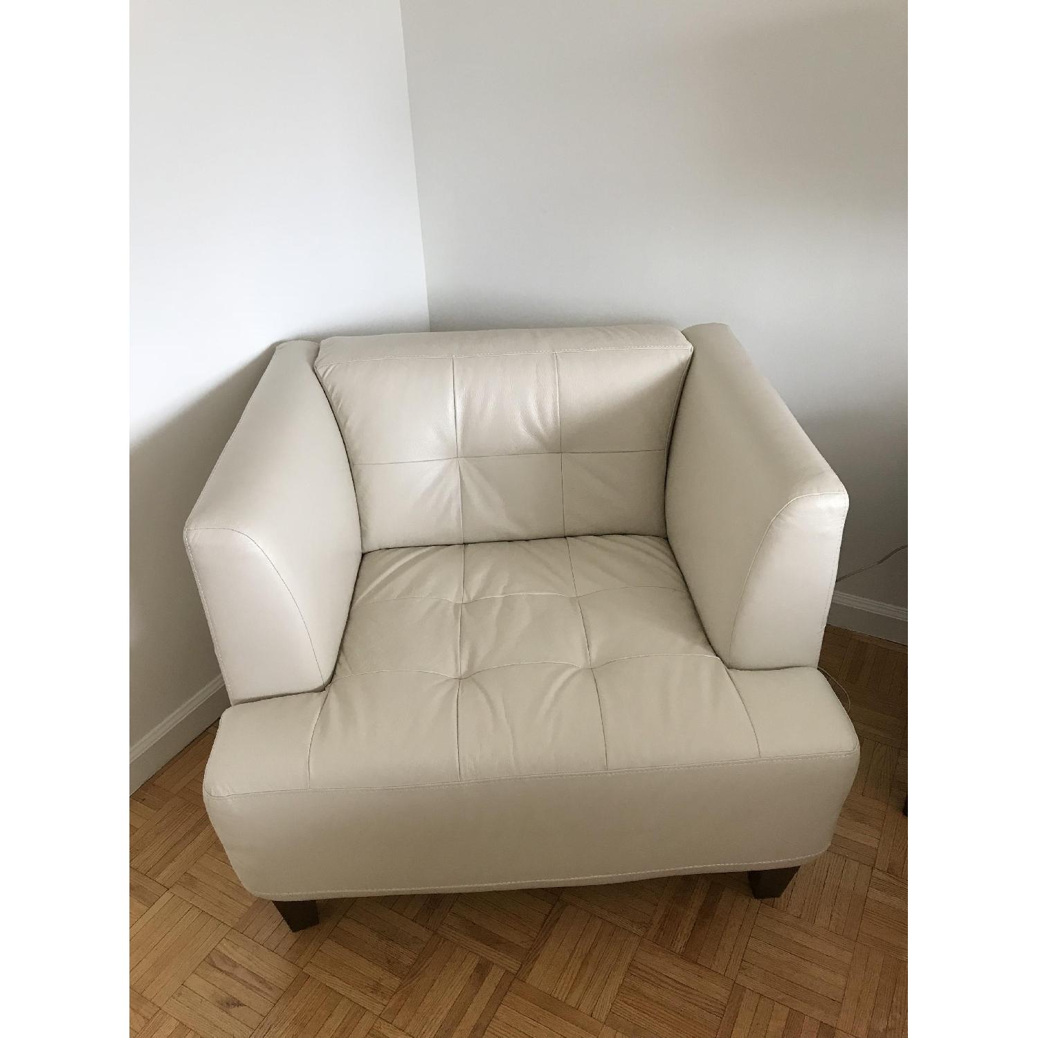 Chateau D'Ax White Leather Chair - image-2