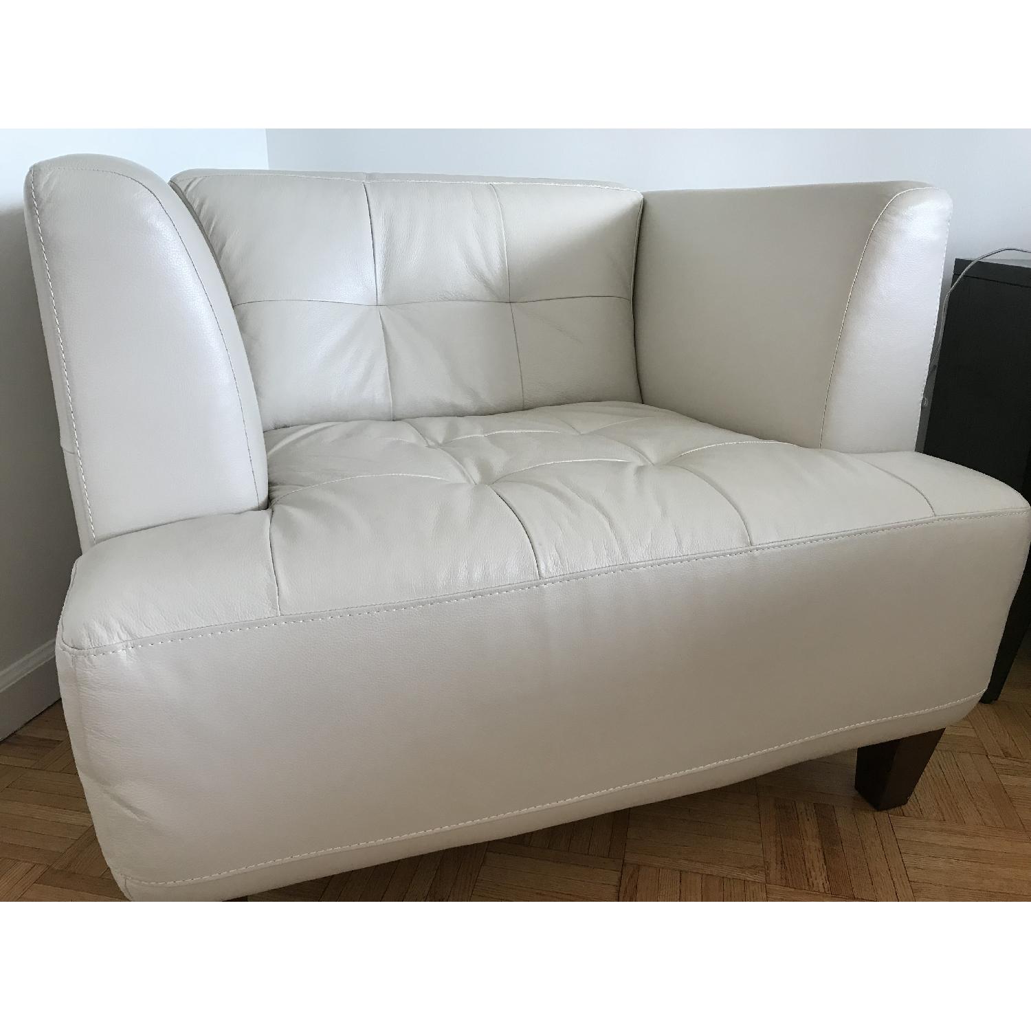 Chateau D'Ax White Leather Chair - image-4