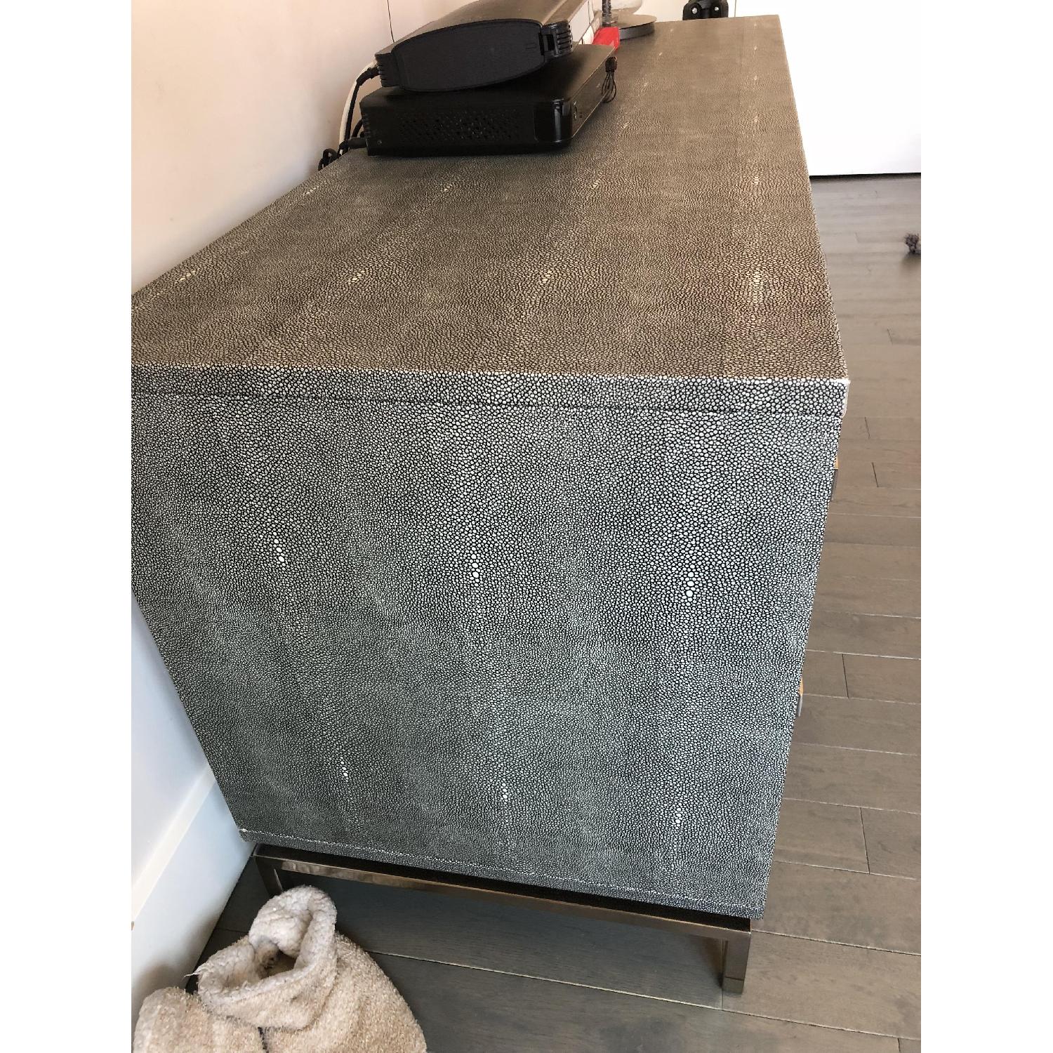 CB2 Shagreen Embossed Low Dresser - image-4