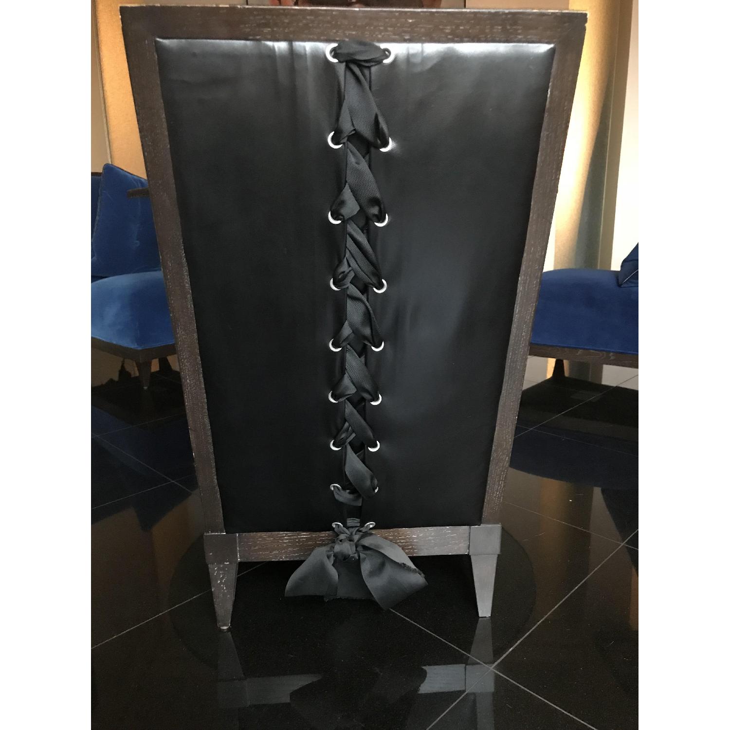 Donghia Velvet Blue Upholstered Side Chairs - image-4