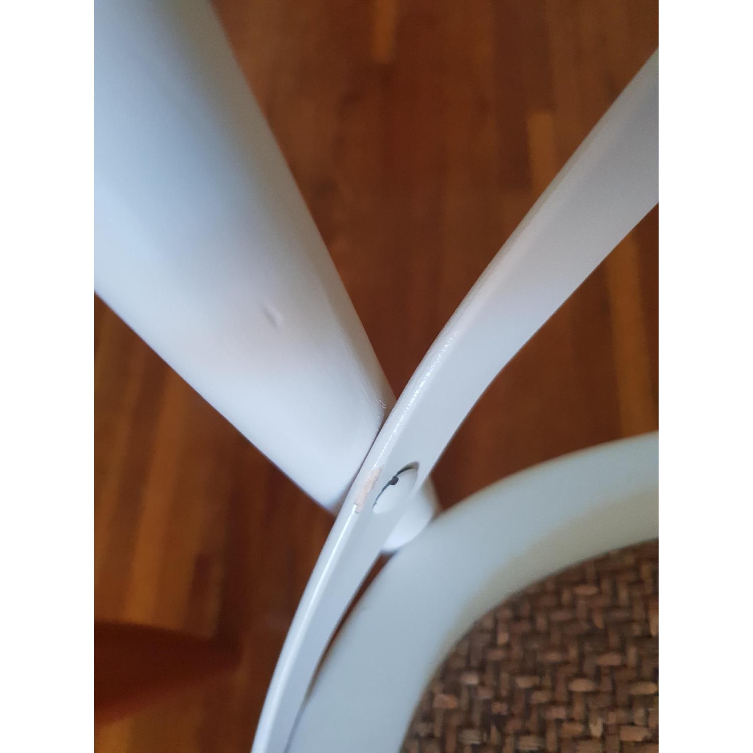 White Cross Back Dining Chairs - image-19