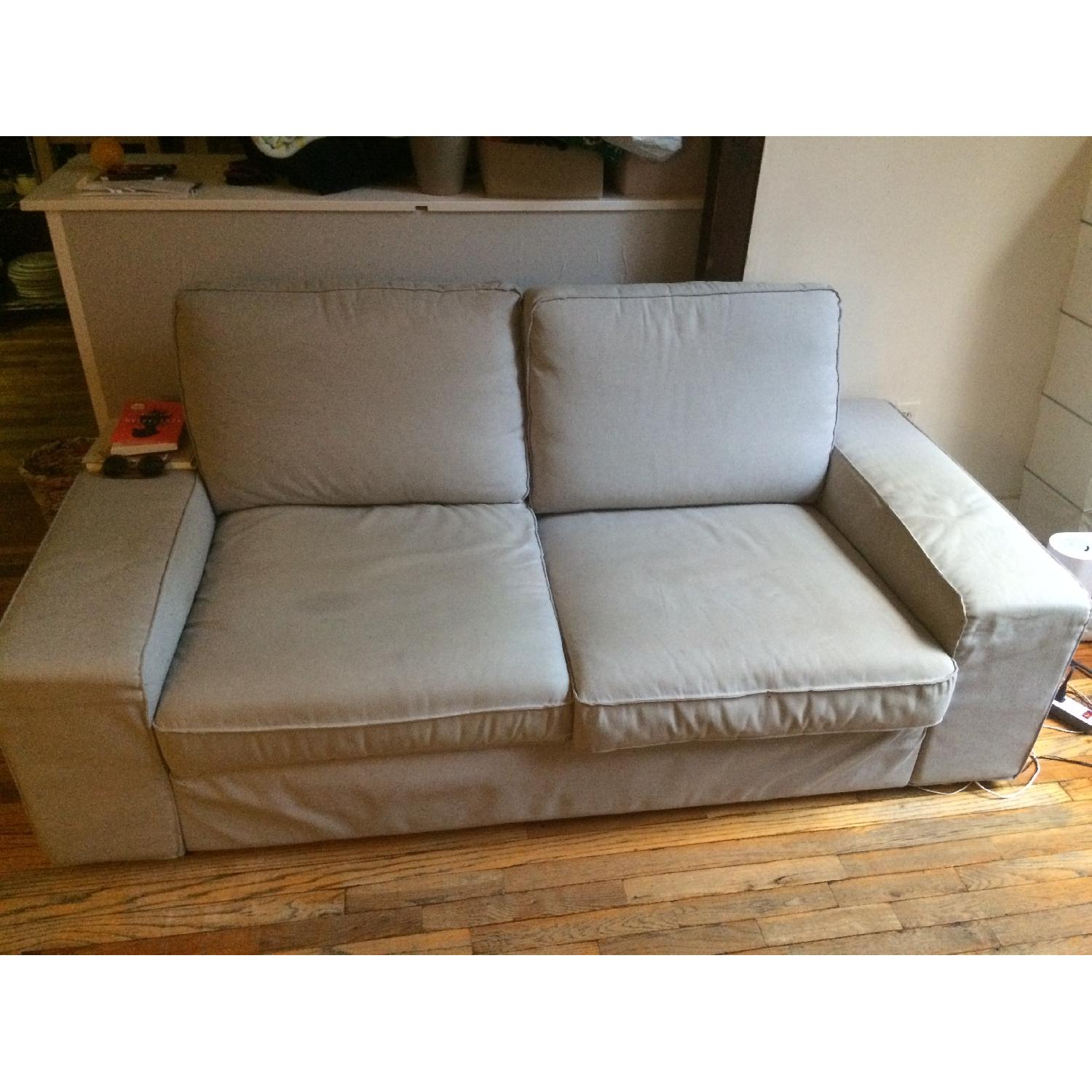 Ikea Kivik Grey Fabric Sofa - image-2
