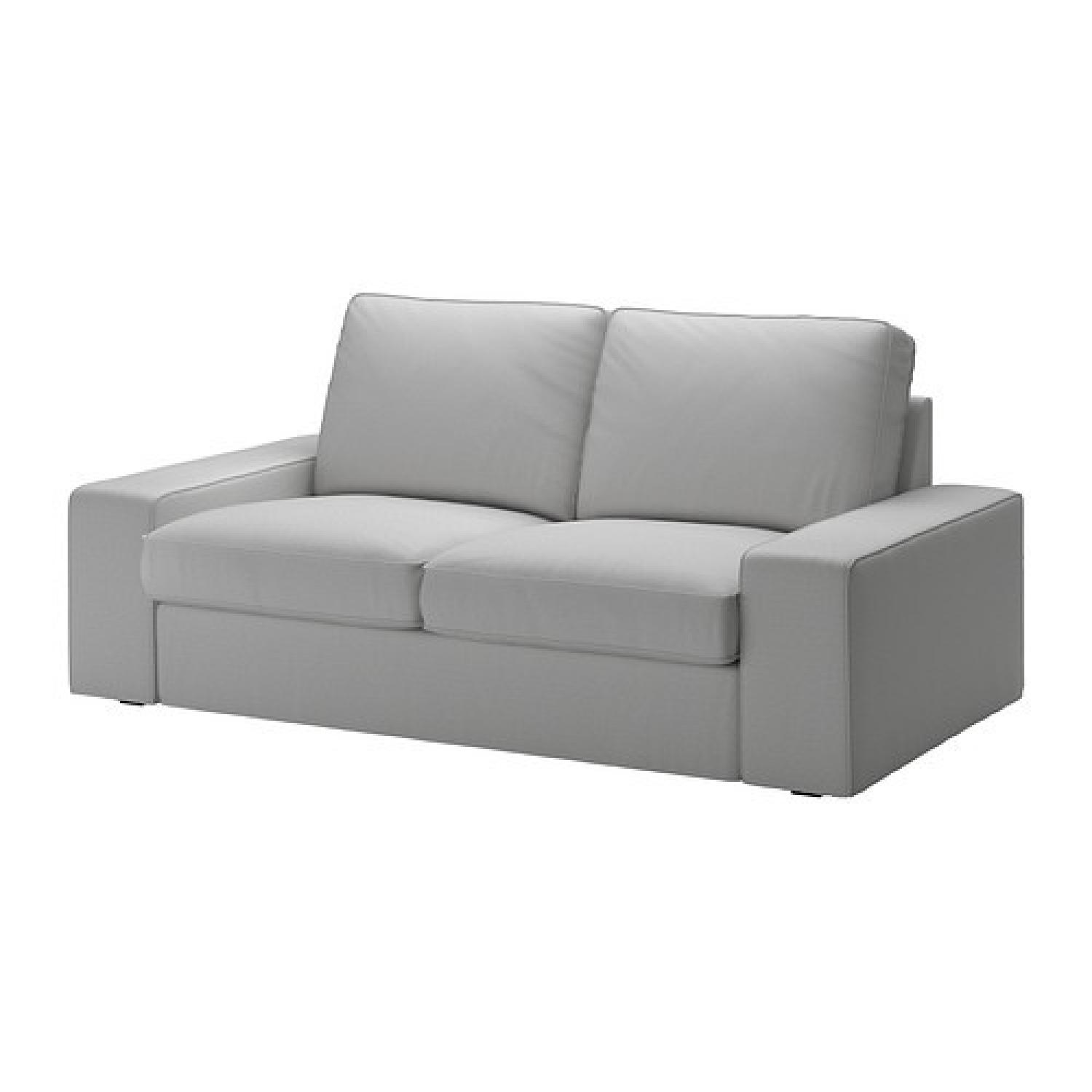 Ikea Kivik Grey Fabric Sofa - image-0