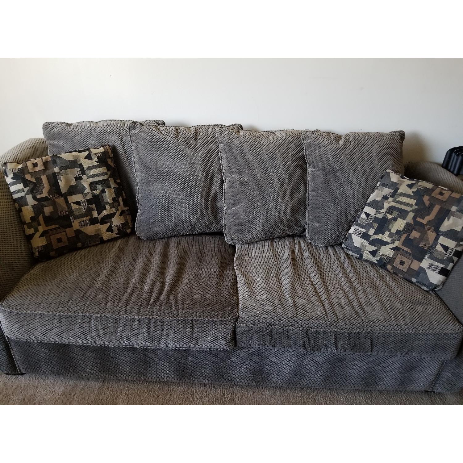 Grey Fabric Sofa - image-1