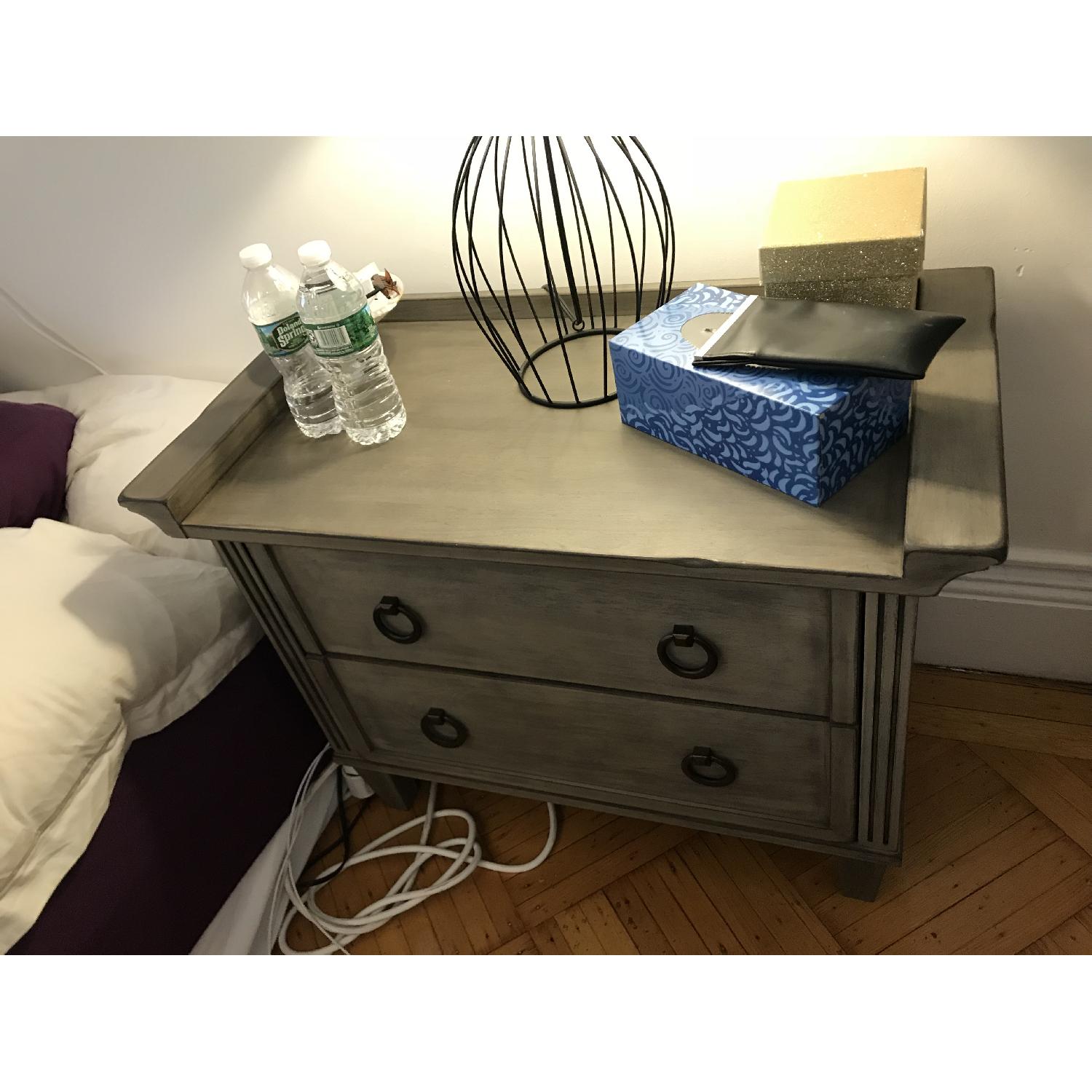 Grey Weathered 2Drawer Bedside Tables AptDeco