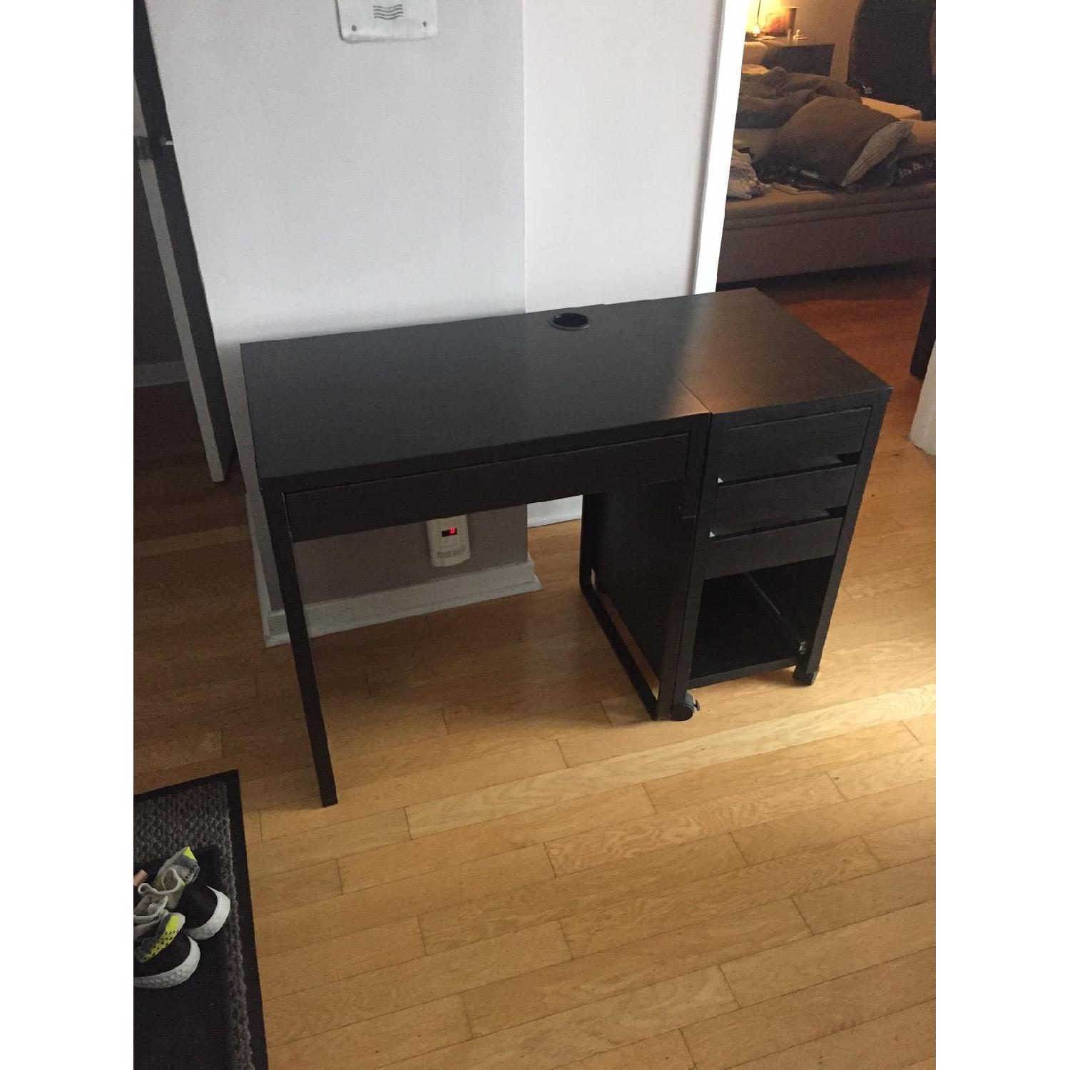 Ikea Micke Desk & Drawer Unit AptDeco