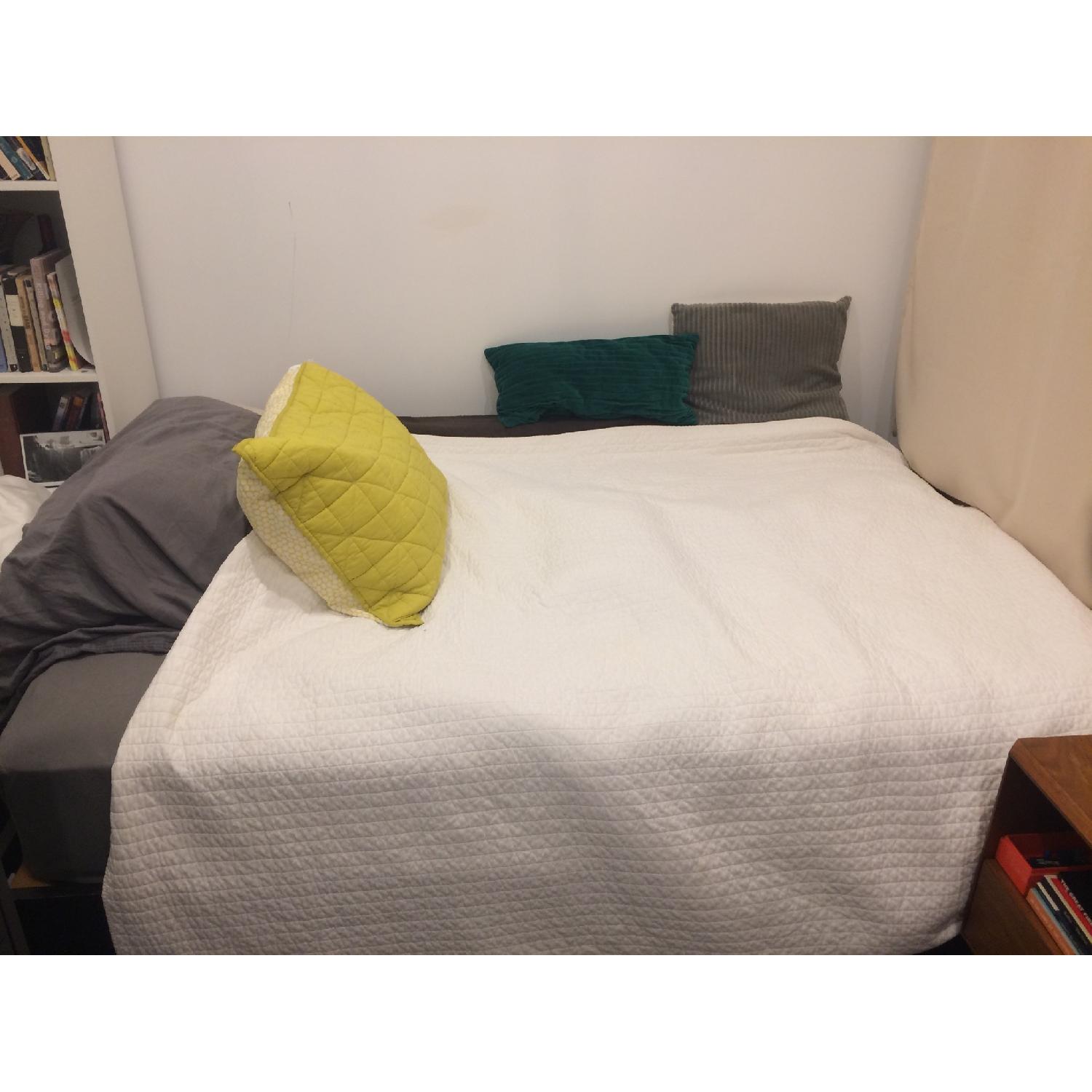 West Elm Full Wood Bed Frame - image-1