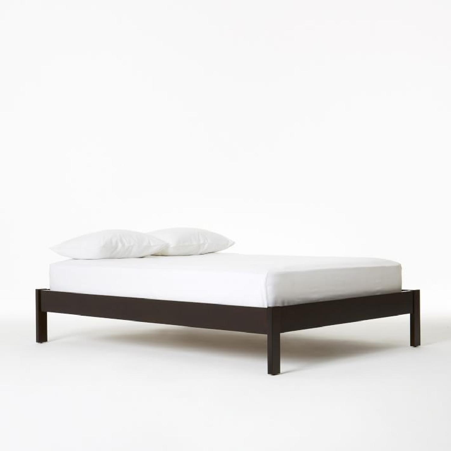 West Elm Full Wood Bed Frame - image-0
