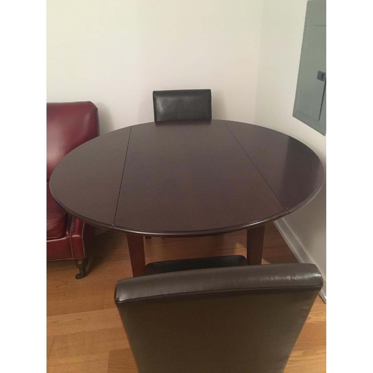 Macy's Round Expandable Dining Table w/ 2 Chairs AptDeco