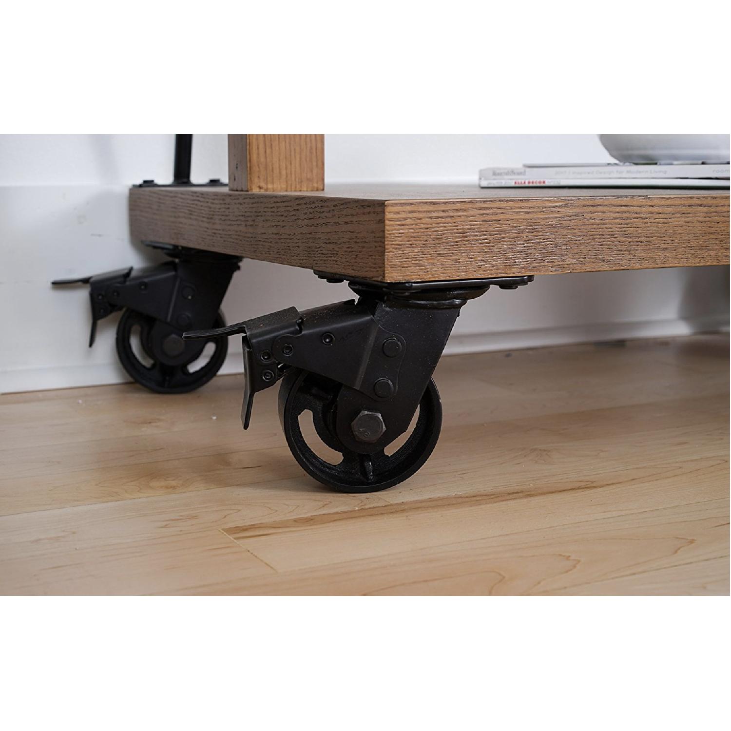 Hives and Honey Cullen 3 Tier Oak Easel TV Stand - image-3