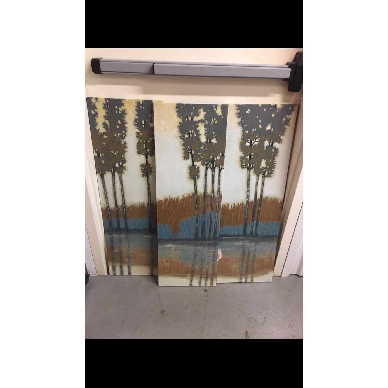 Target 3 Panel Canvas Paintings - image-3