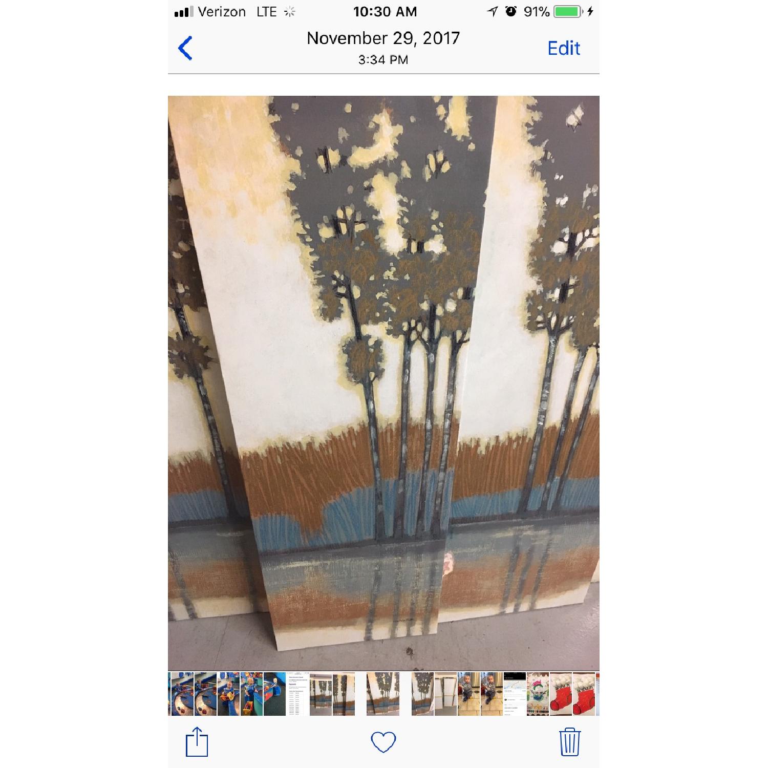 Target 3 Panel Canvas Paintings - image-5