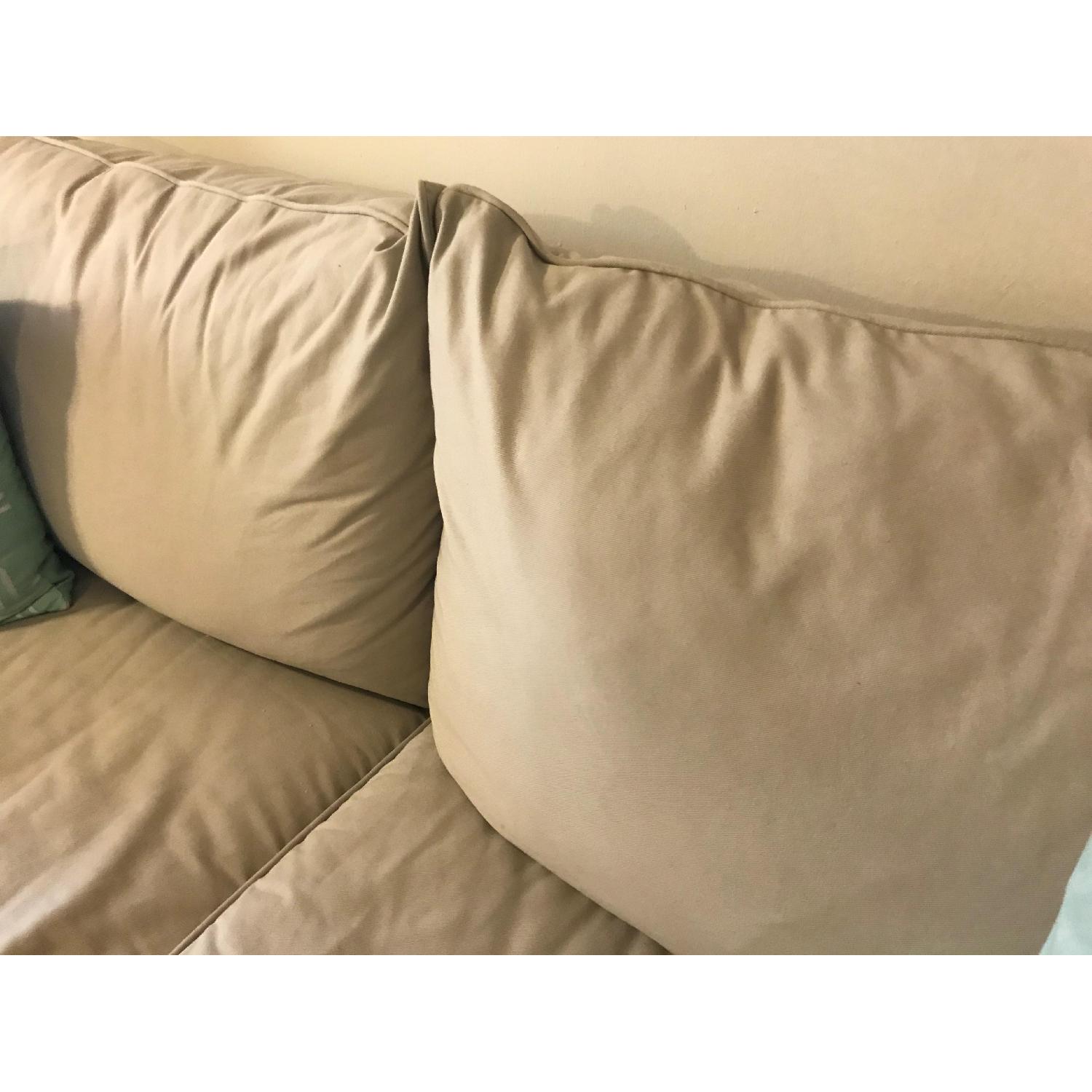 Pottery Barn Roll Arm Slipcovered Sofa - image-4