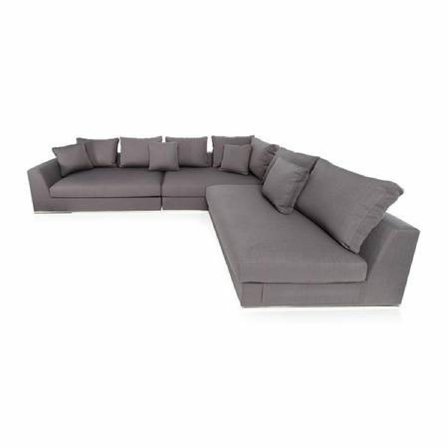 Brayden Studio Sather Living Grey 3-Piece Sectional Sofa - image-1