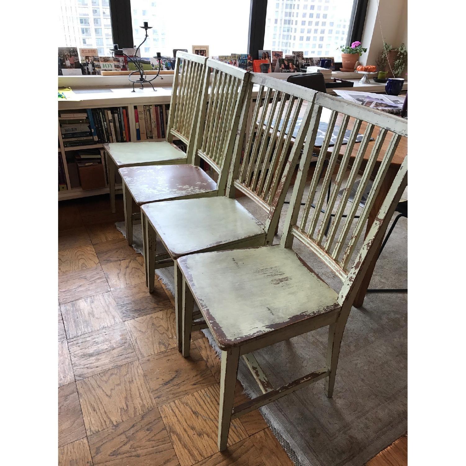 Crate & Barrel Village Dining Chairs - image-1