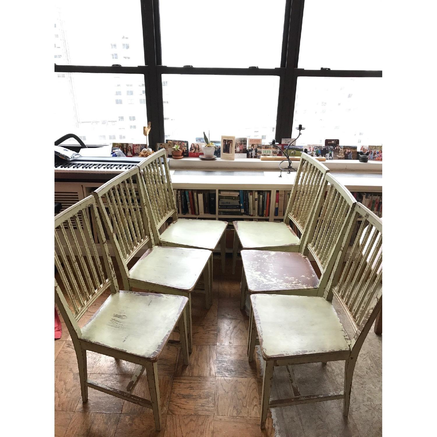 Crate & Barrel Village Dining Chairs - image-3