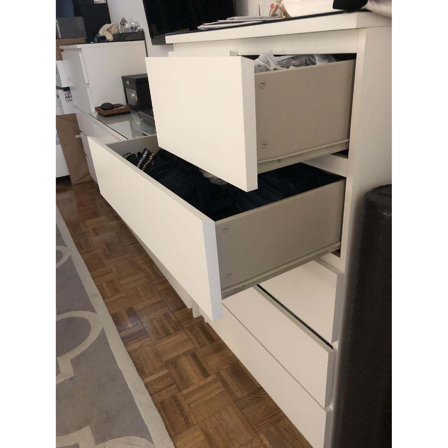 Ikea Malm White 6-Drawer Chest - image-2