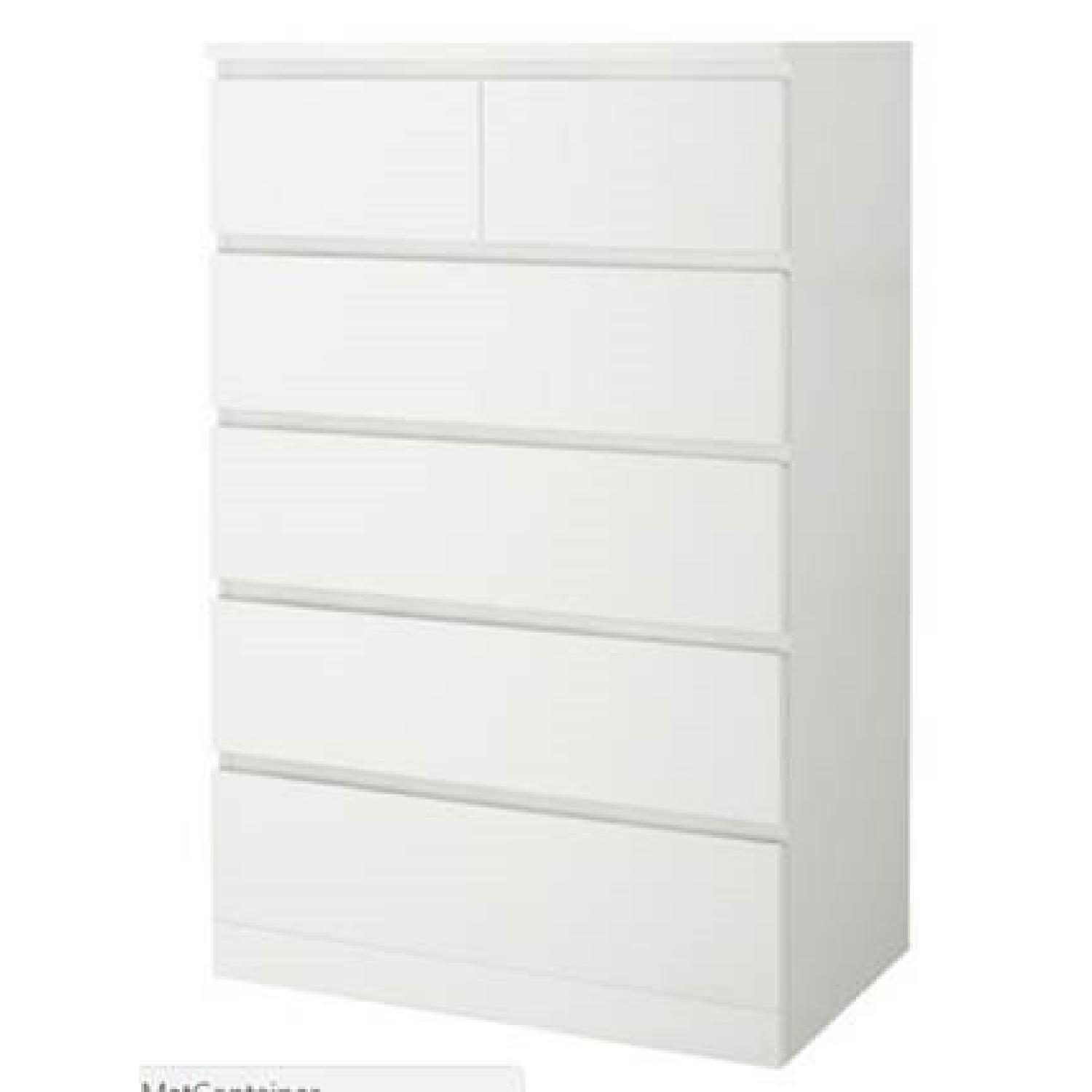 Ikea Malm White 6-Drawer Chest - image-3