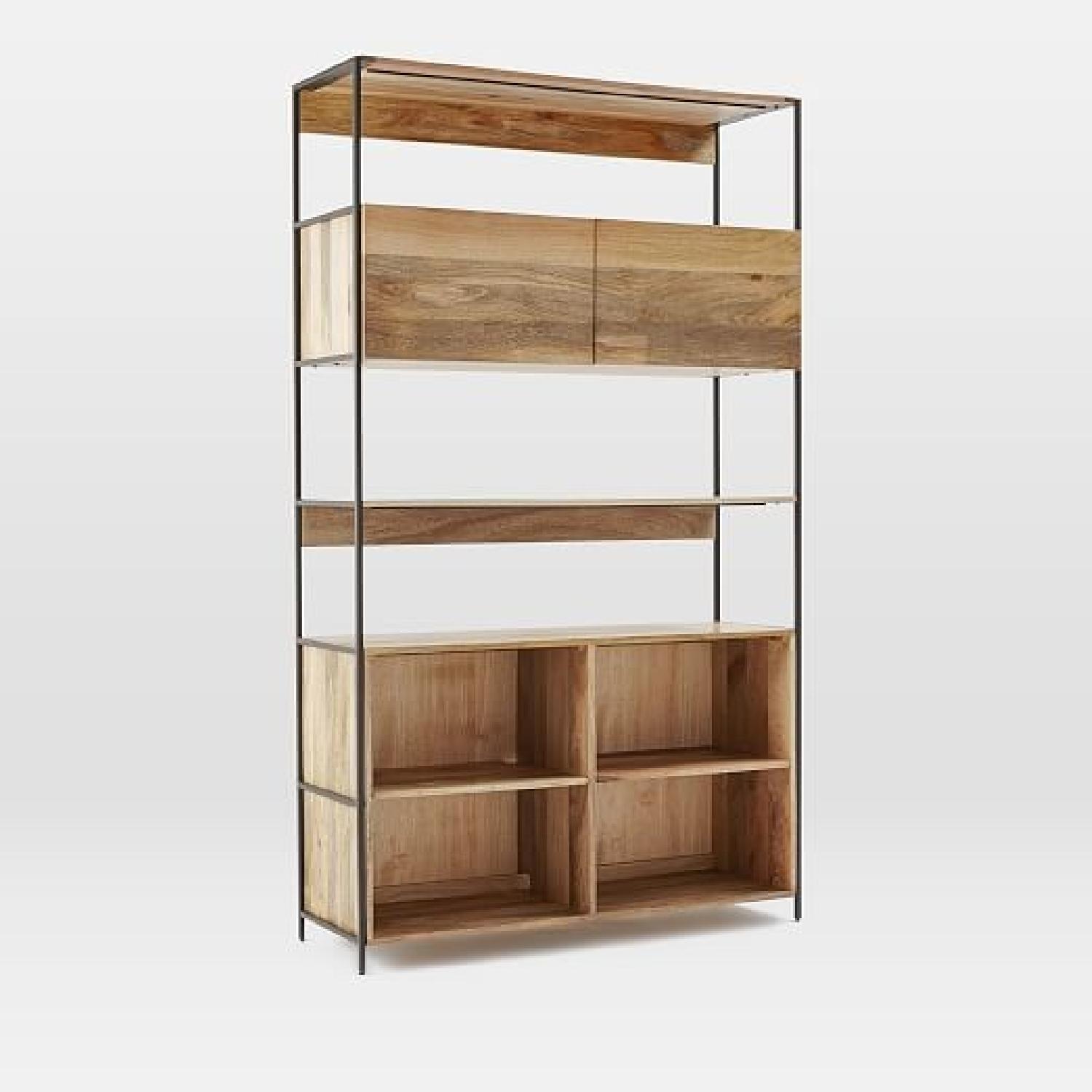 West Elm Industrial Open + Closed Modular Shelving - image-2