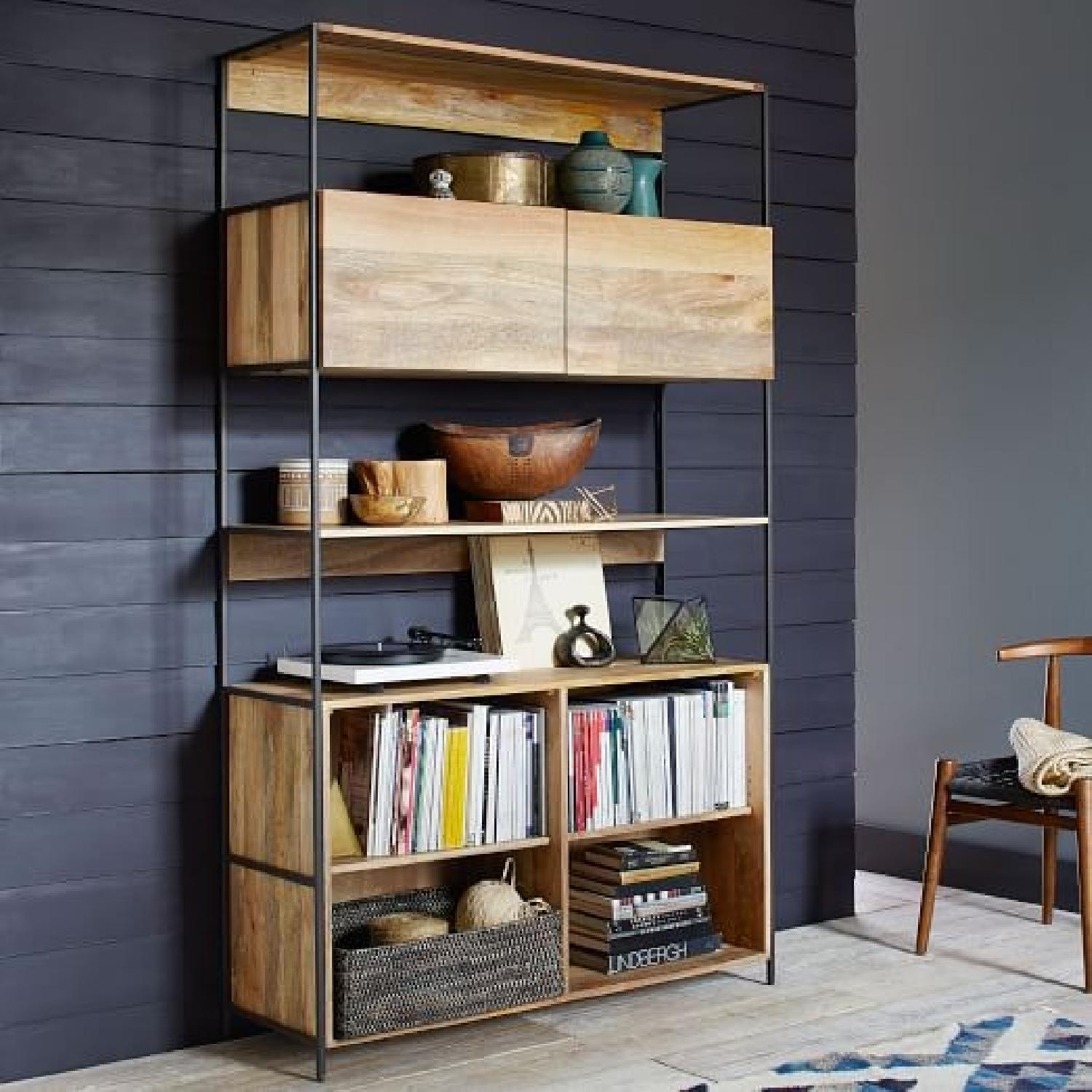 West Elm Industrial Open + Closed Modular Shelving - image-3