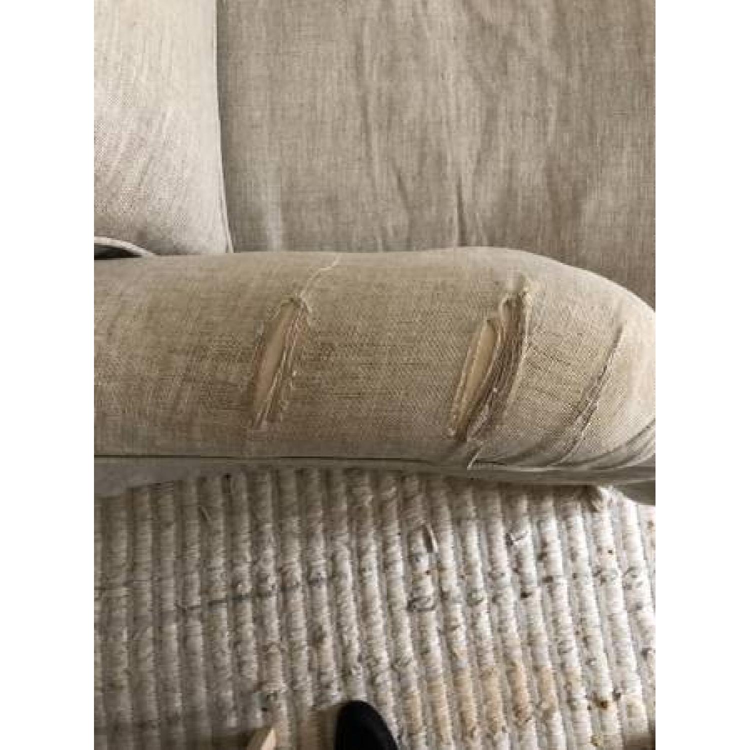 Restoration Hardware Camelback Slipcovered Swivel Glider - image-4