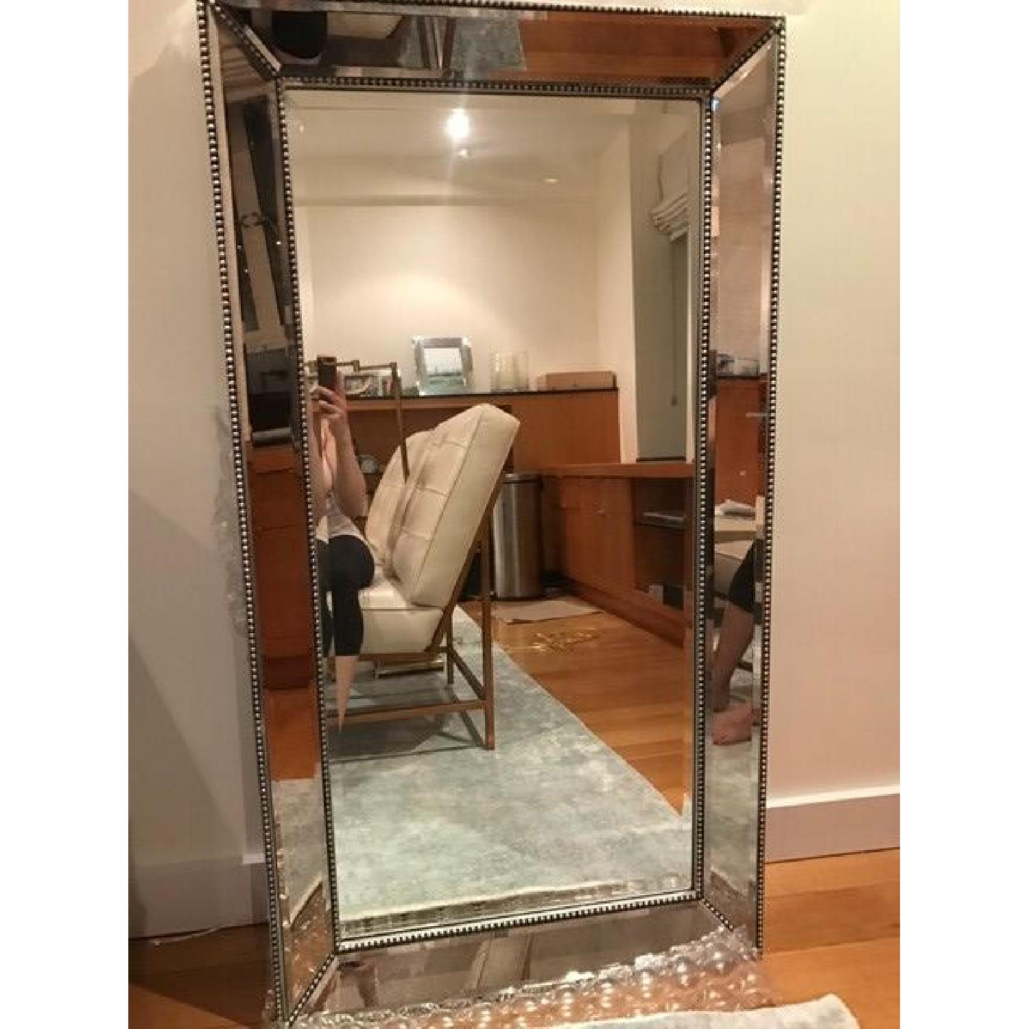 Restoration Hardware Venetian Silver Beaded Mirror - image-2