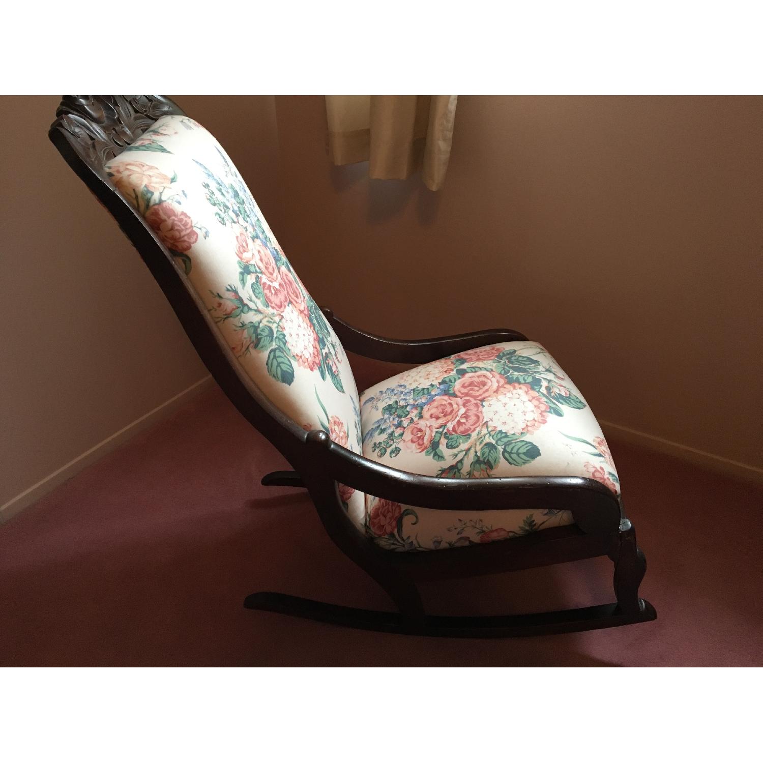 Vintage Victorian Ladies Rocking Chair - AptDeco