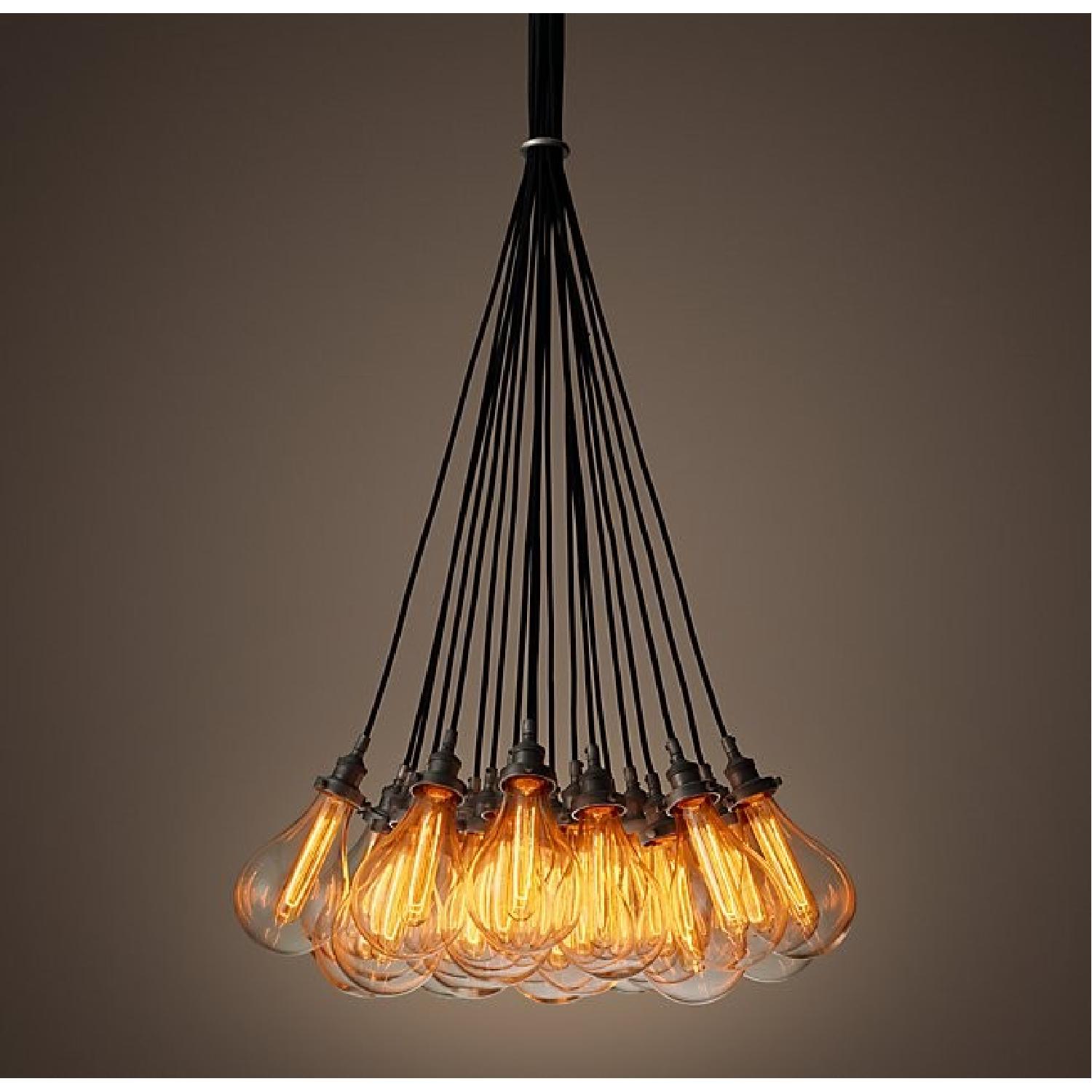 Restoration Hardware Teardrop Glass Filament Chandelier - image-1