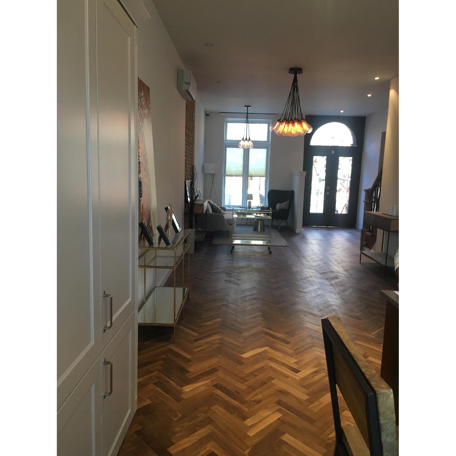 Restoration Hardware Teardrop Glass Filament Chandelier - image-5