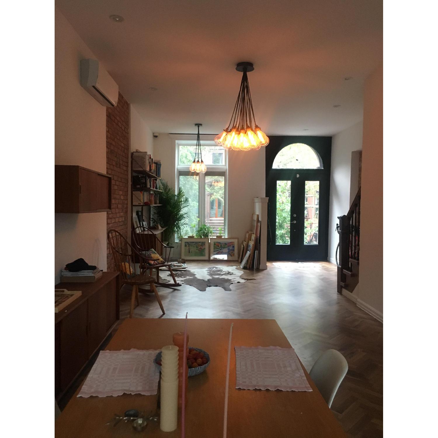 Restoration Hardware Teardrop Glass Filament Chandelier - image-8