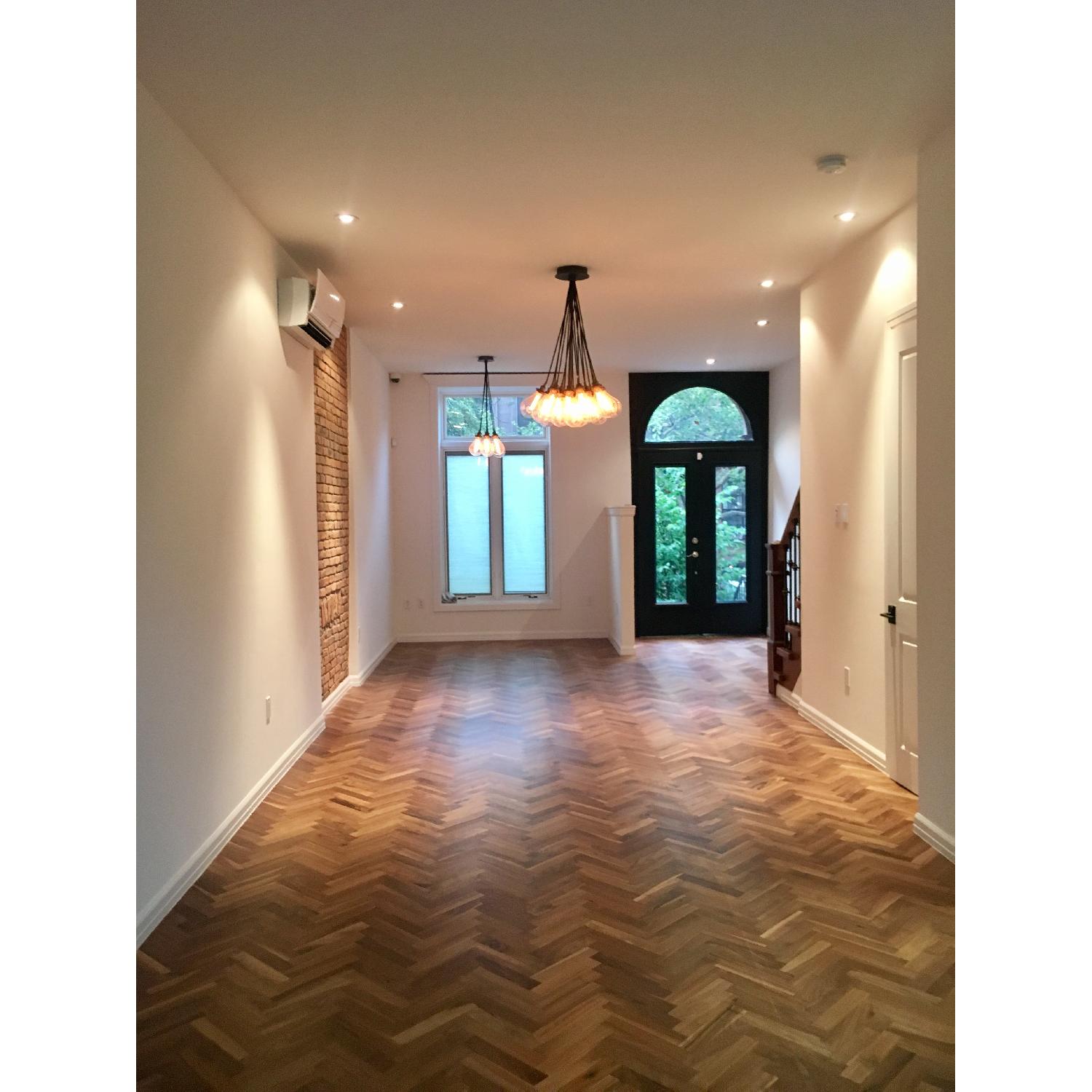 Restoration Hardware Teardrop Glass Filament Chandelier - image-8