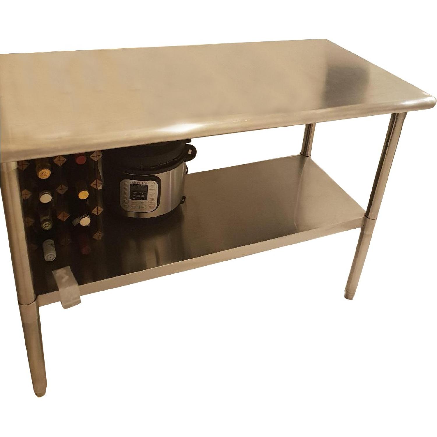 Stainless Steel Kitchen Bench AptDeco