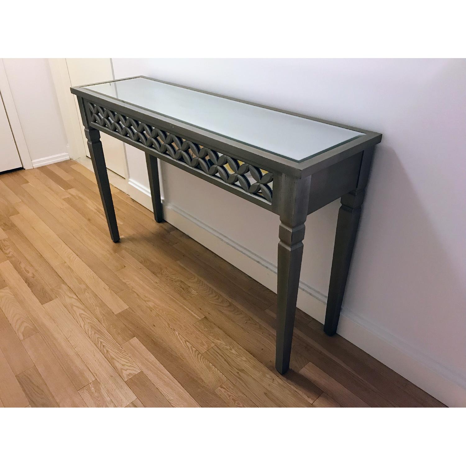 HomeGoods Weathered Silver Mirror Table - image-2