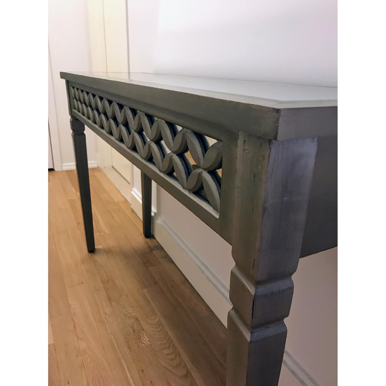 HomeGoods Weathered Silver Mirror Table - image-4
