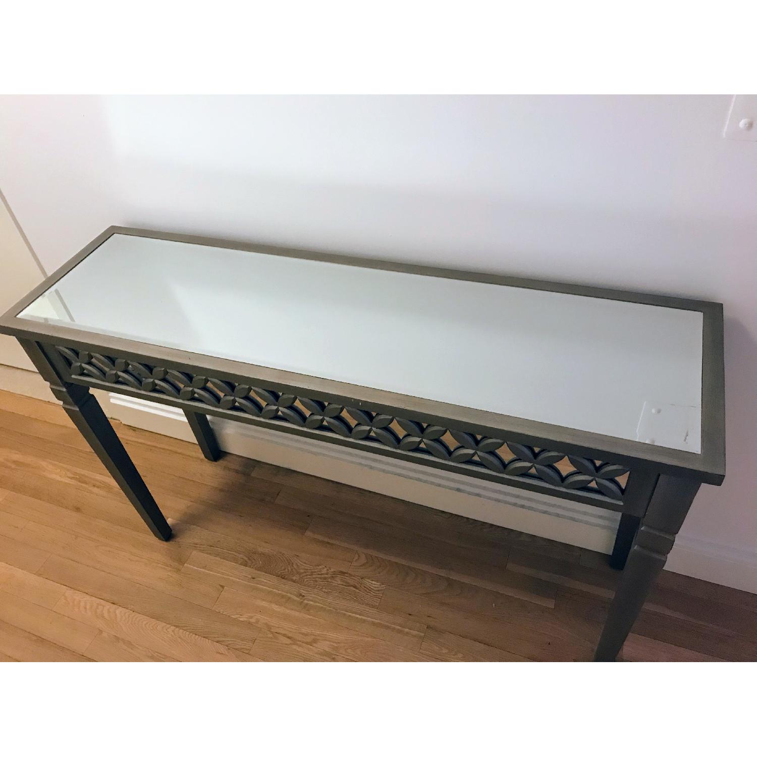HomeGoods Weathered Silver Mirror Table - image-5