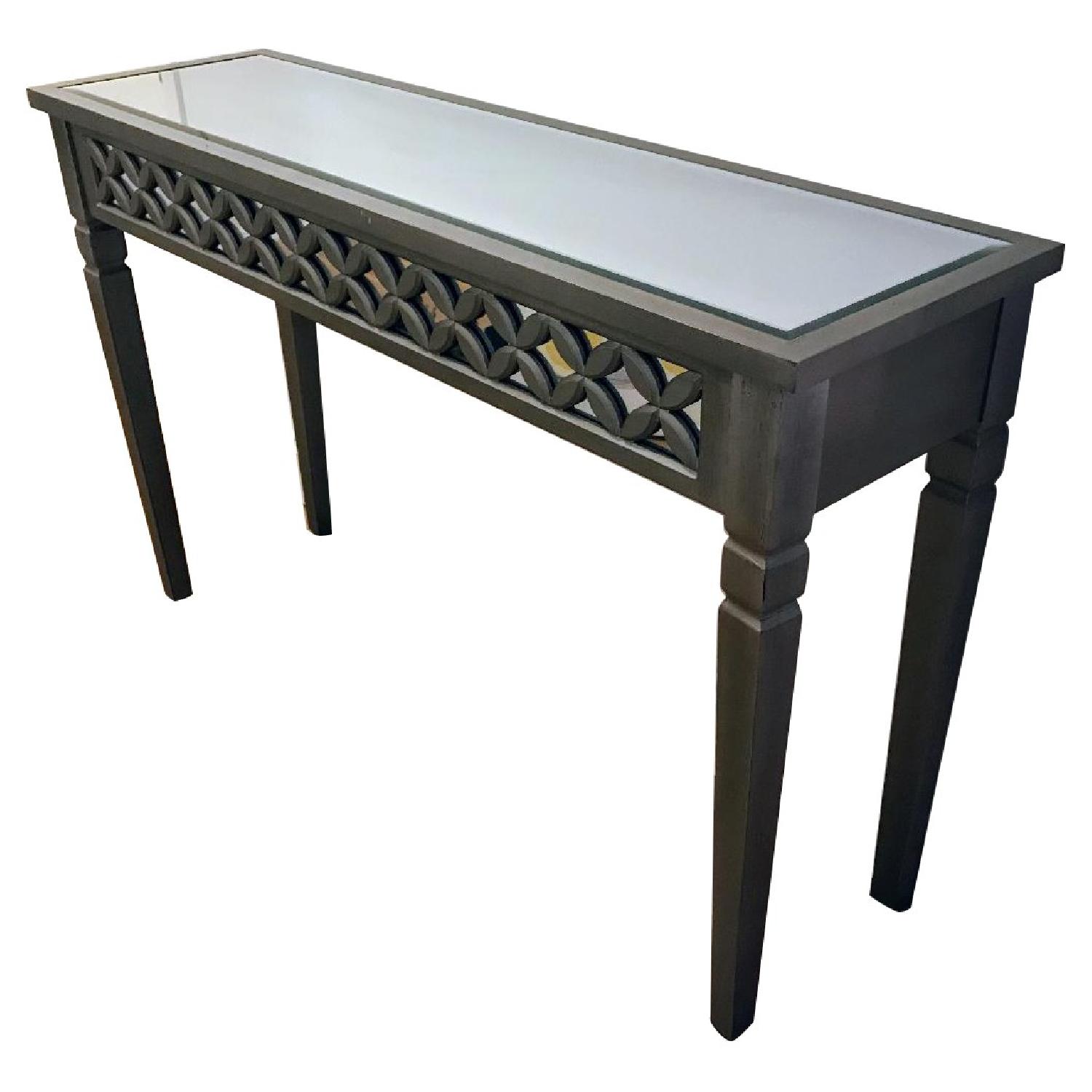 HomeGoods Weathered Silver Mirror Table - image-0