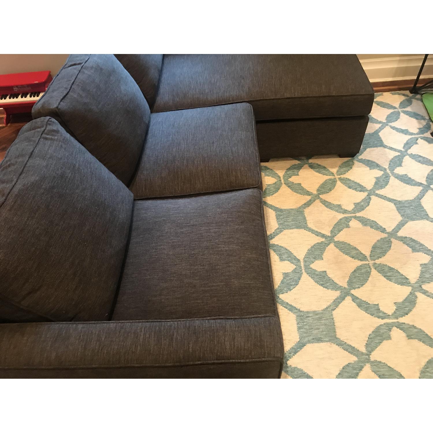 Crate & Barrel Davis 3-Seat Lounger Sofa - image-2