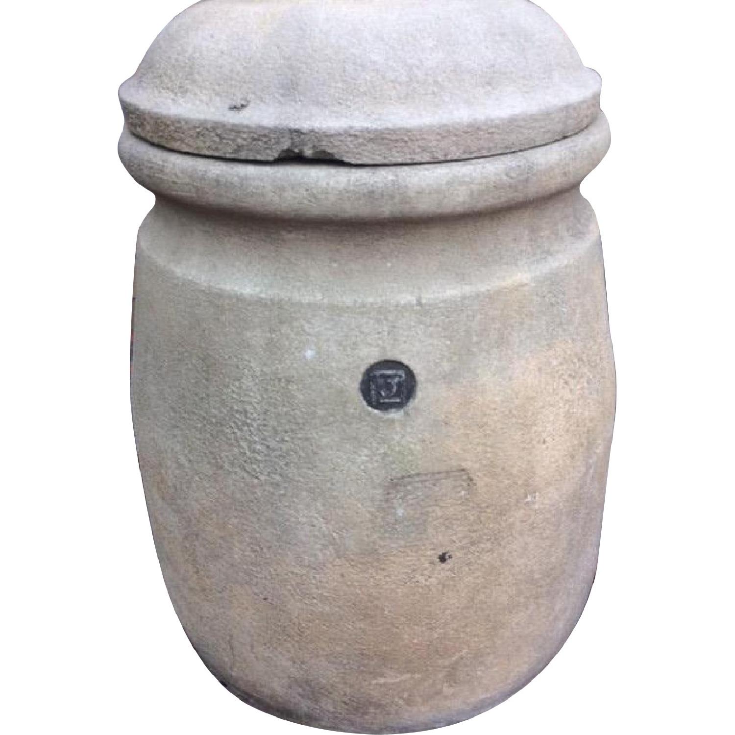 Lunaform Reef Point Concrete Planter w/ Lid - image-0
