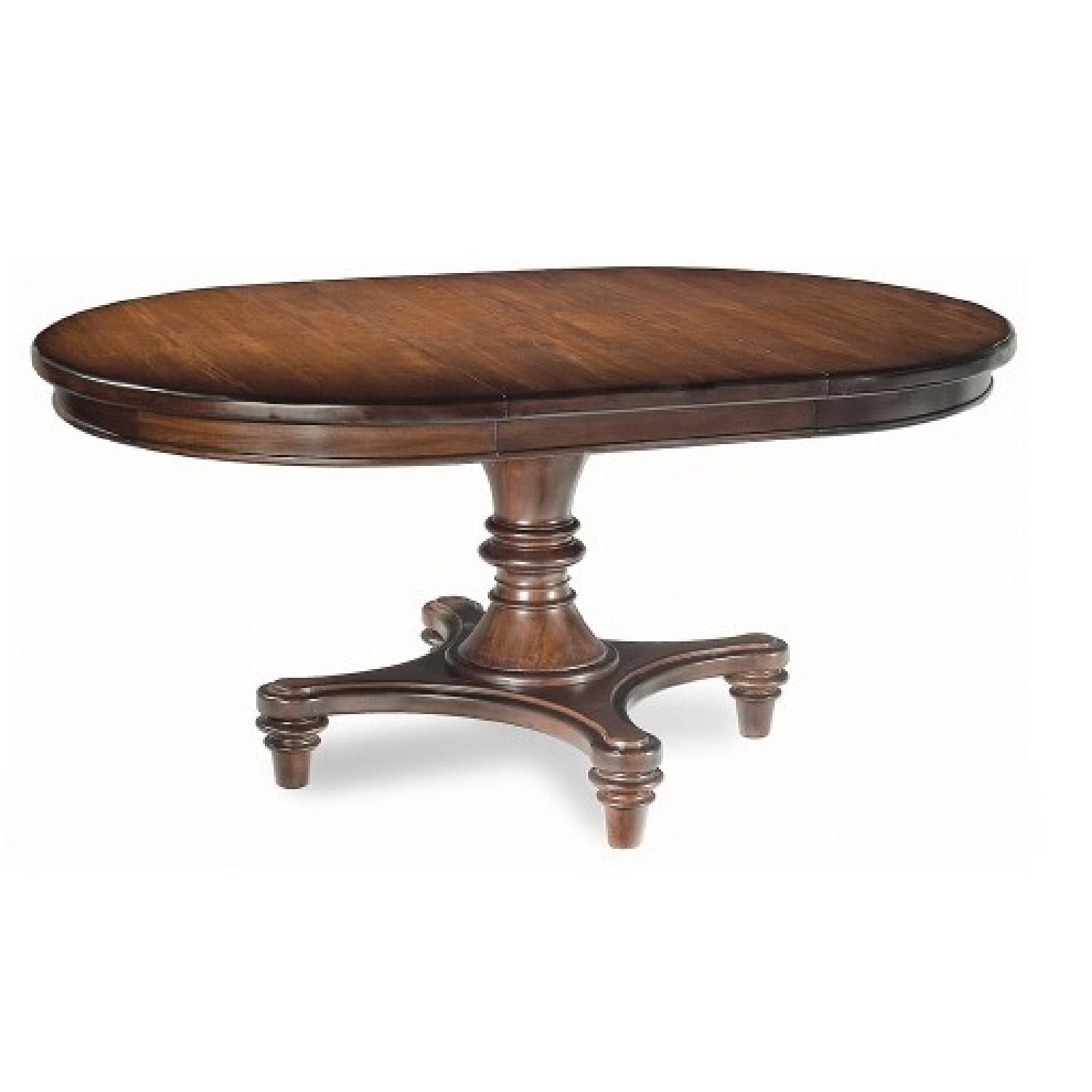 Pottery Barn Montego Pedestal Extendable Dining Table AptDeco