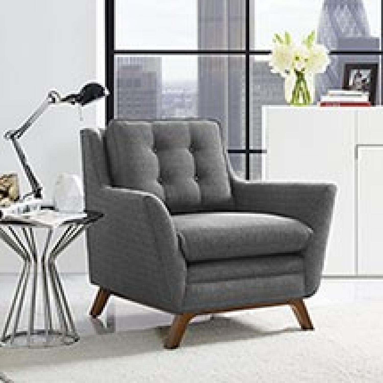 Midcentury Fabric Armchair - image-3