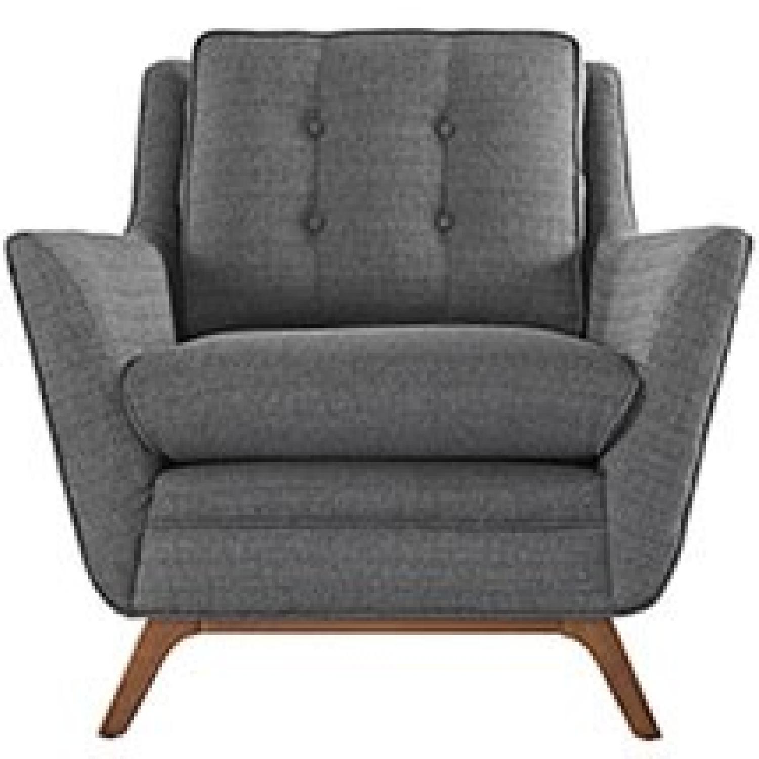 Midcentury Fabric Armchair - image-4