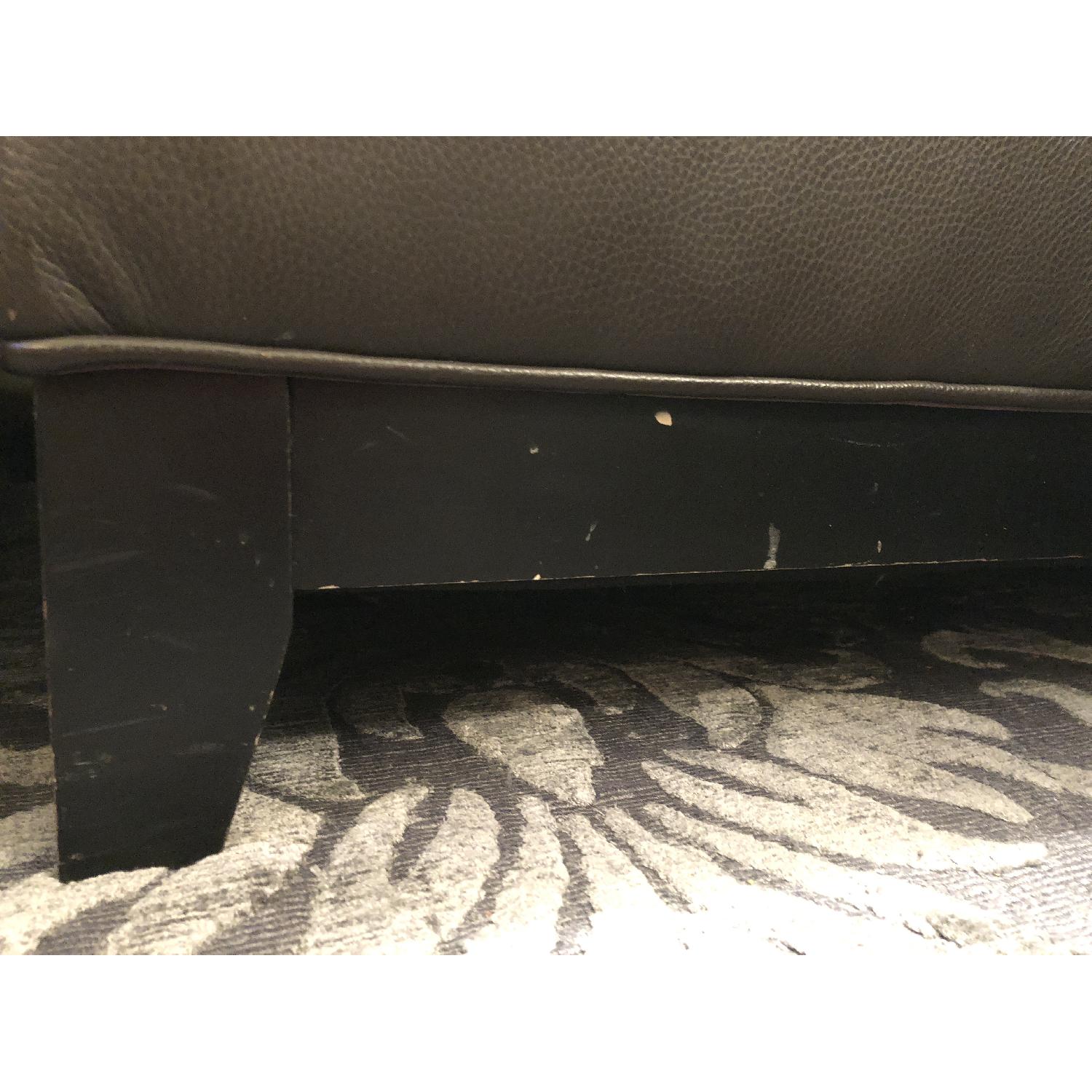 Ethan Allen Arcata Leather Sectional Sofa & Ottoman - image-6