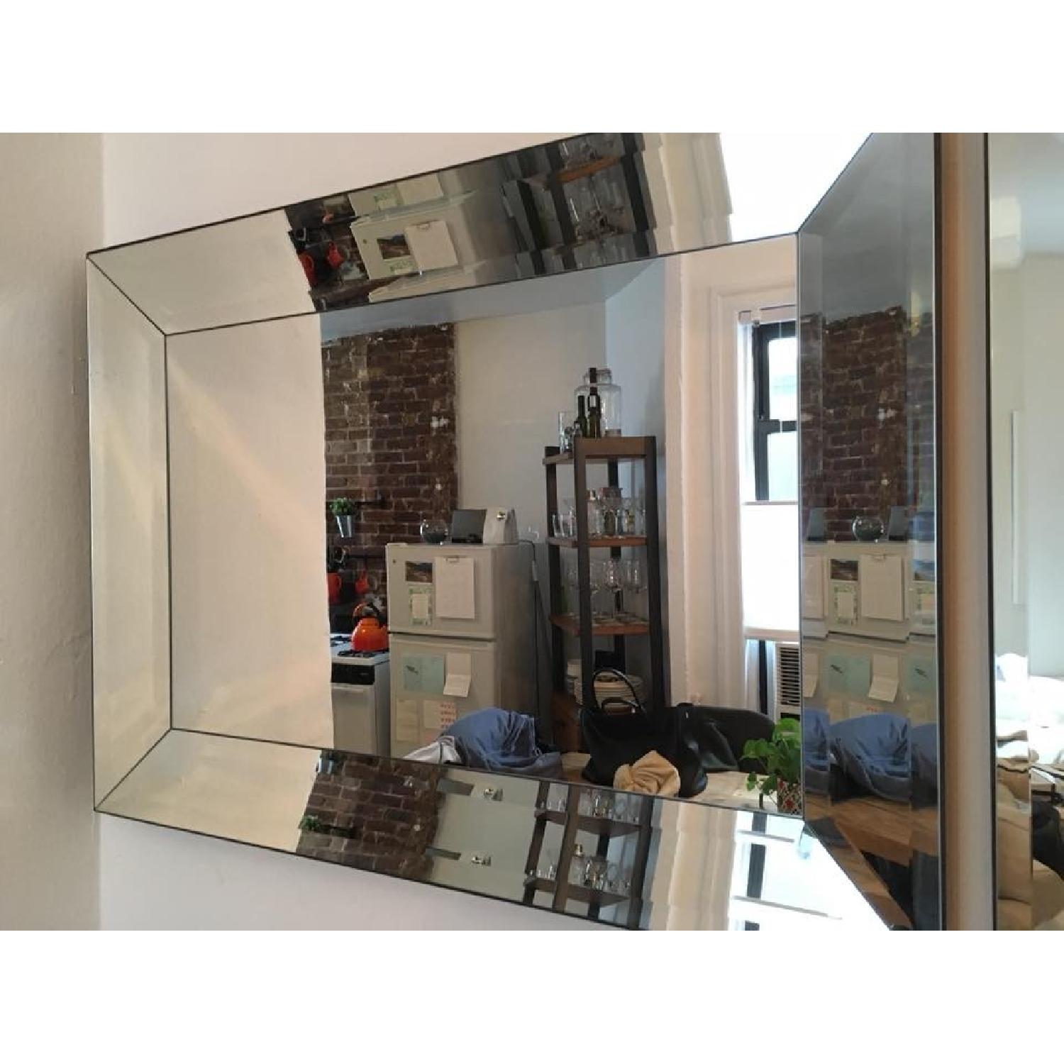 Pottery Barn Bevel Rectangular Mirror - image-1